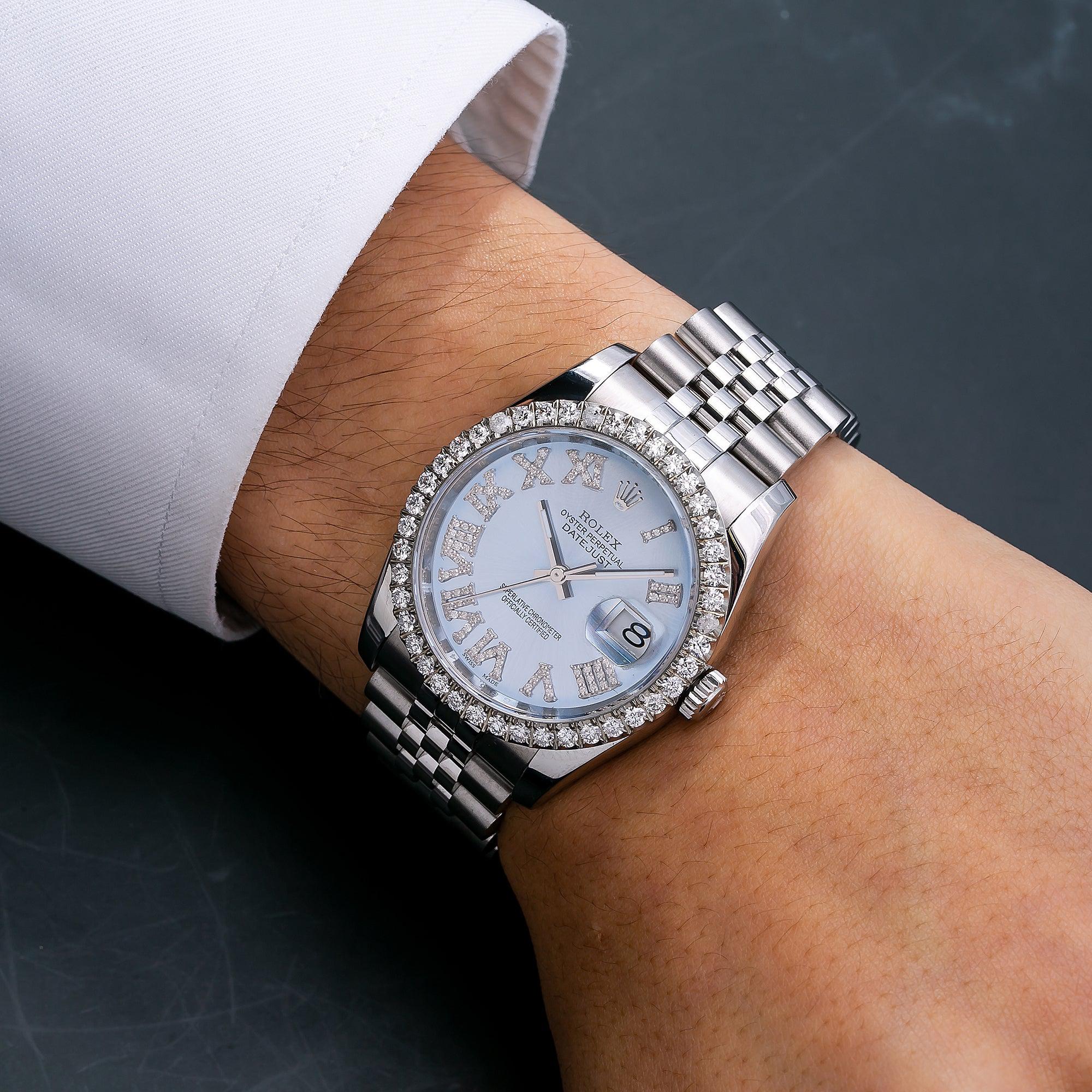 Rolex Datejust 116234 36MM Blue Diamond Dial With Stainless Steel Bracelet