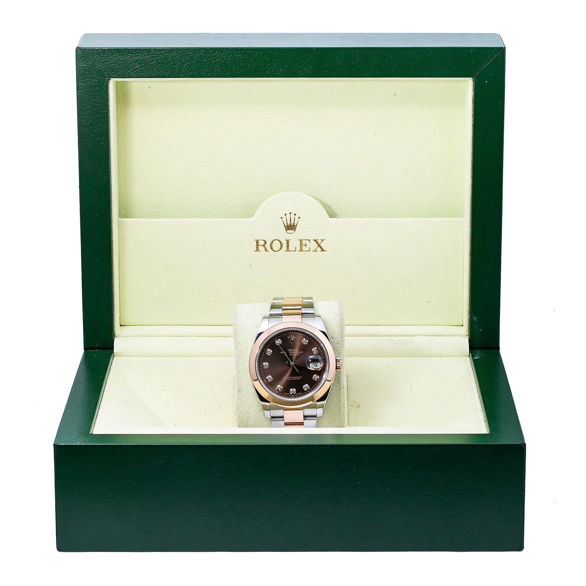 Rolex Datejust 126301 41MM Brown Dial With Two Tone Bracelet