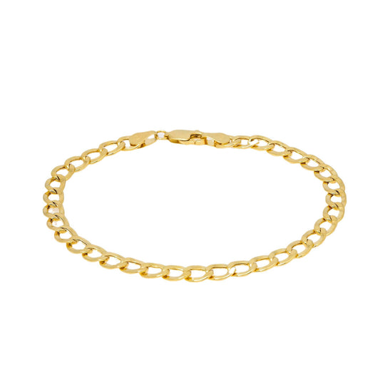 HOLLOW 10K YELLOW GOLD BRACELET