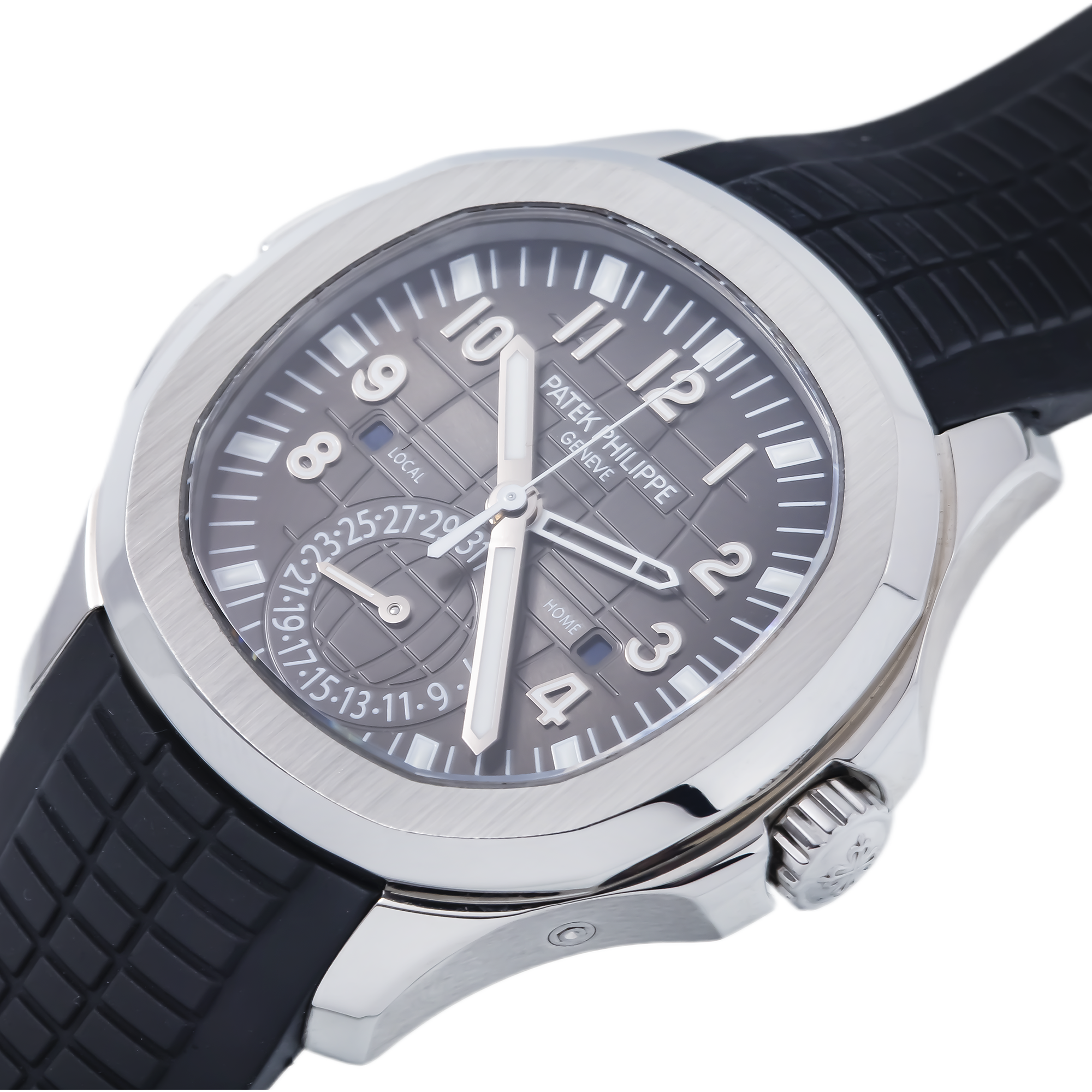 Patek Philippe Aquanaut 5164A 40.8MM Black Dial With Black Strap