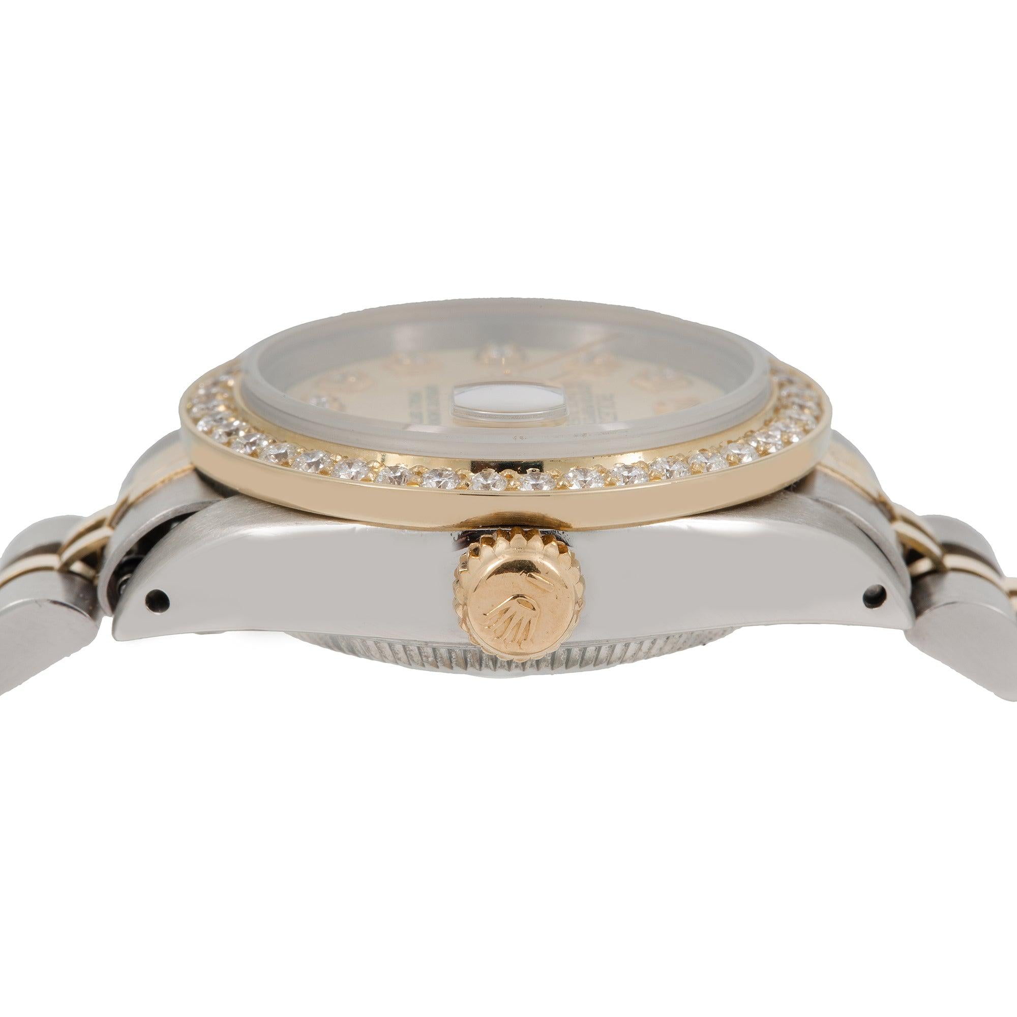 Rolex Datejust 6916 26MM Champagne Diamond Dial With 1.2 CT Diamonds