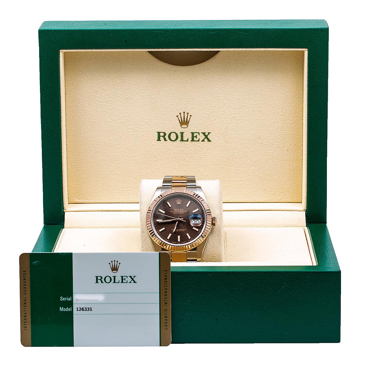 Rolex  Datejust 41 126331 41MM Brown Dial With Two Tone Oyster Bracelet