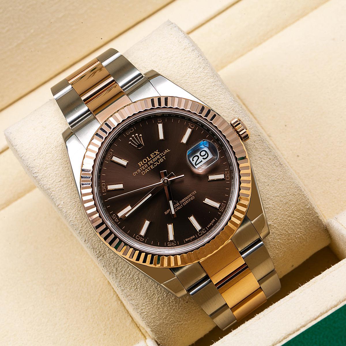 Rolex  Datejust 41 126331 41MM Brown Dial With Two Tone Oyster Bracelet