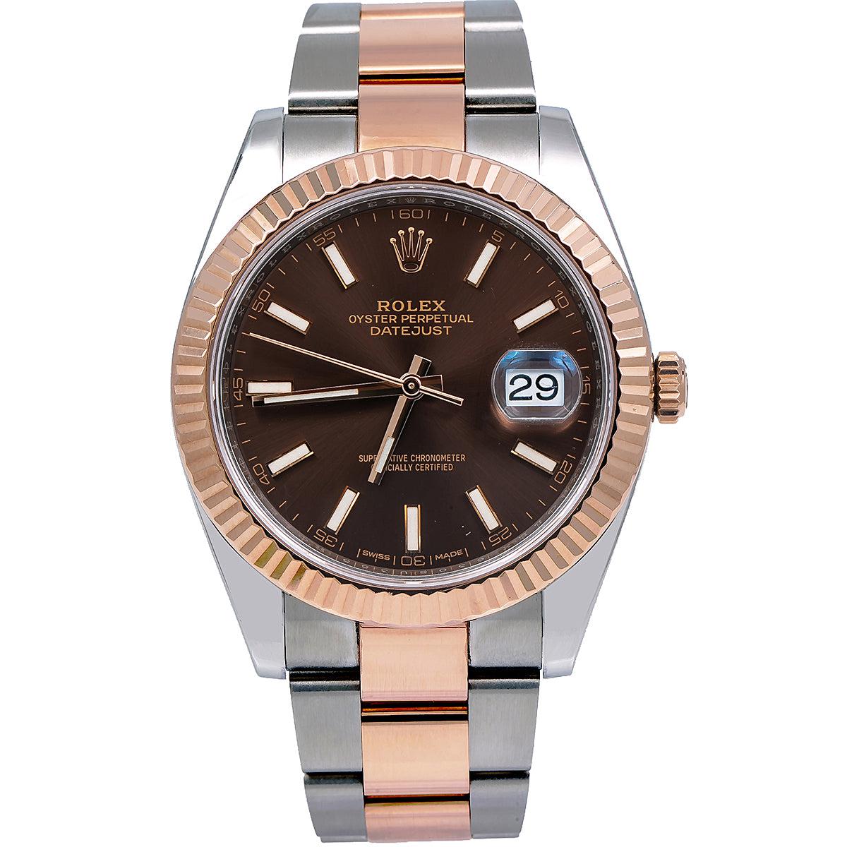 Rolex  Datejust 41 126331 41MM Brown Dial With Two Tone Oyster Bracelet