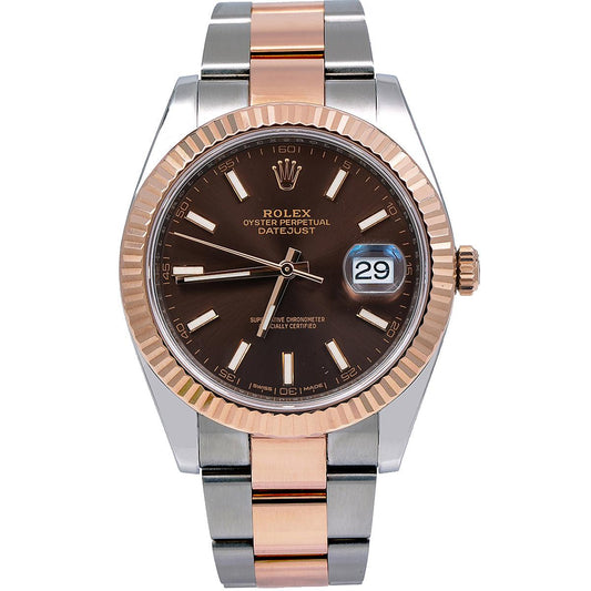 Rolex  Datejust 41 126331 41MM Brown Dial With Two Tone Oyster Bracelet