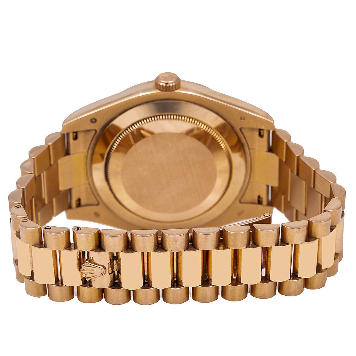 Rolex Day-Date II 218235 41MM Black Dial With Rose Gold President Bracelet