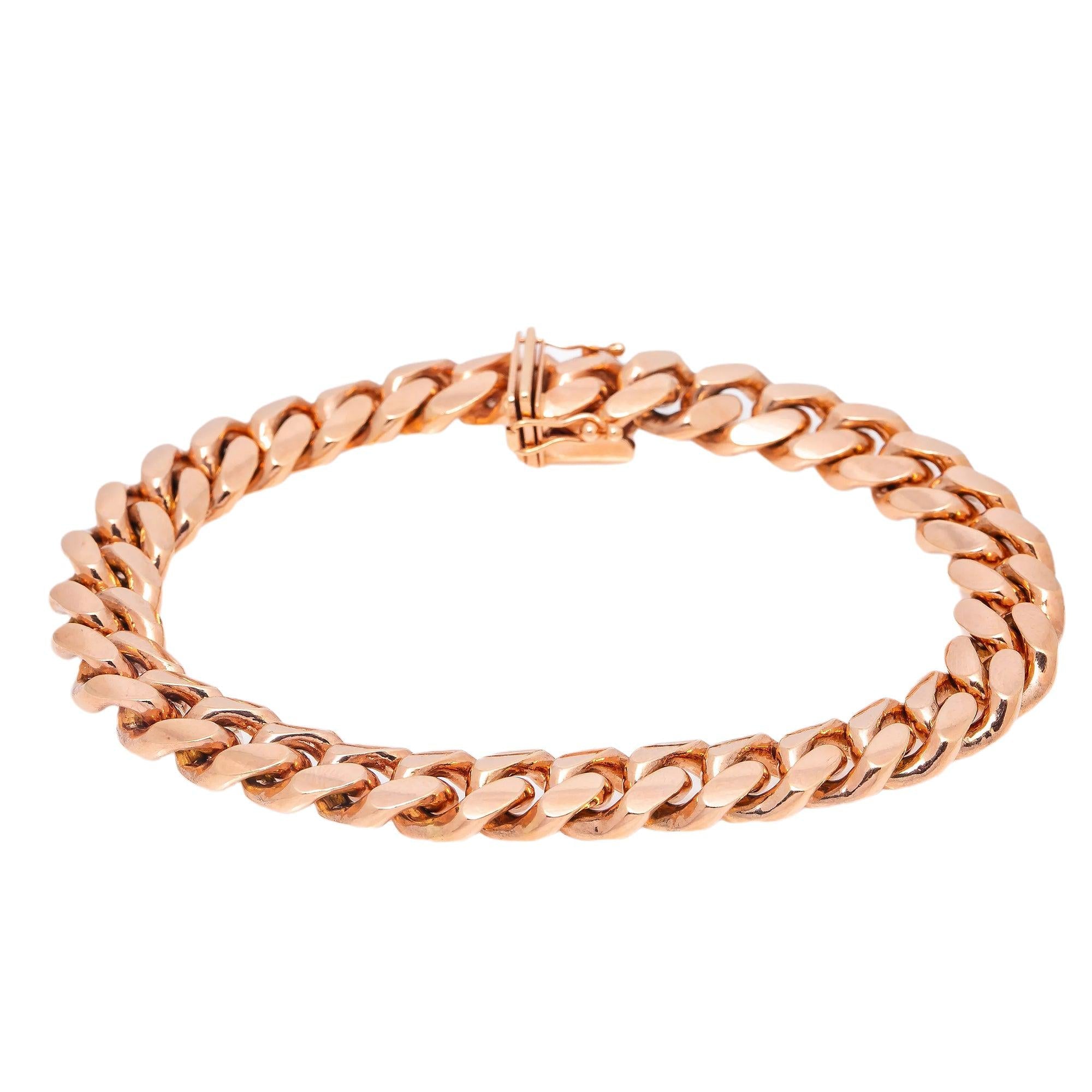 10K ROSE GOLD CUBAN BRACELET