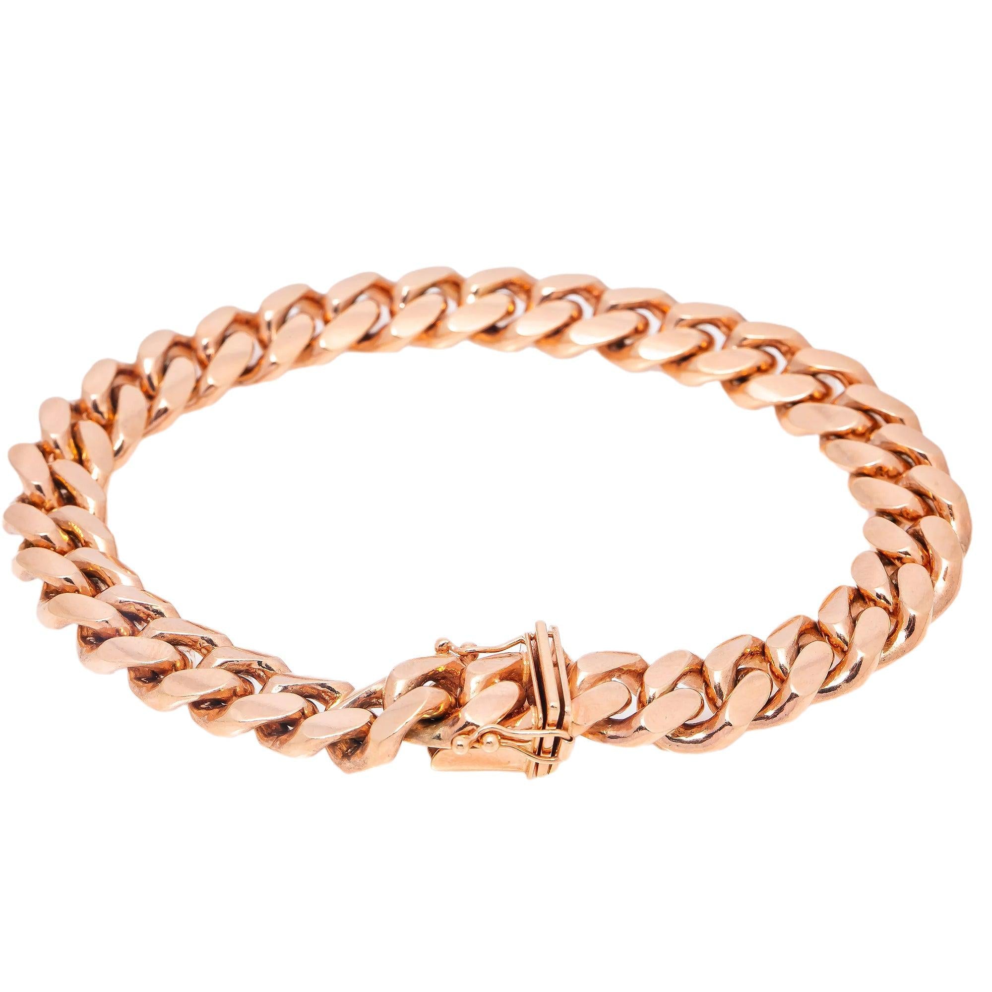 10K ROSE GOLD CUBAN BRACELET