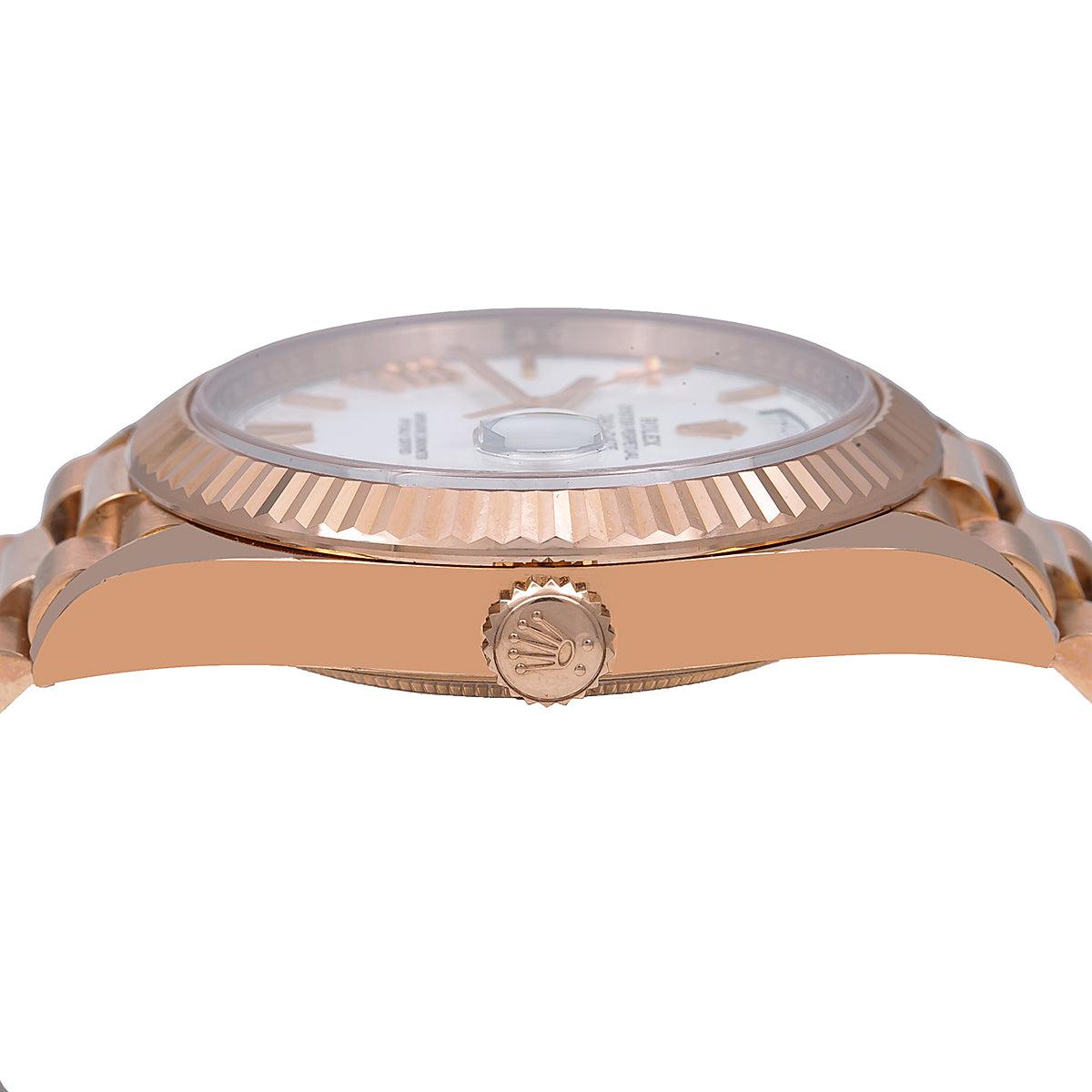 Rolex Day-Date 40 228235 40MM White Dial With Rose Gold President Bracelet