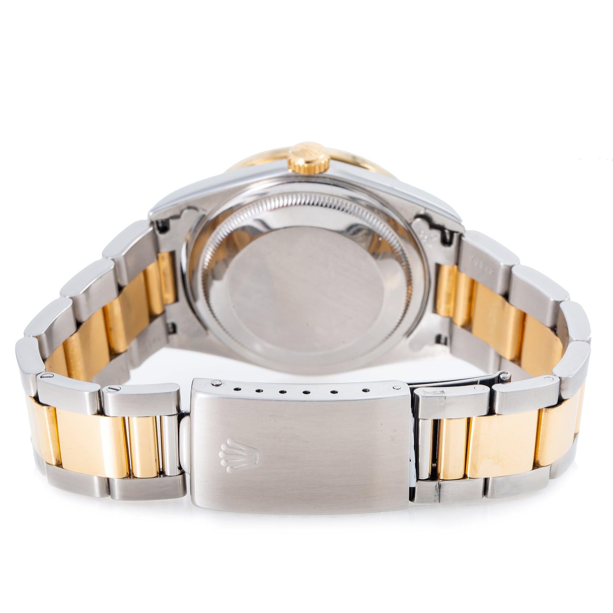 Rolex Datejust 16203 36MM White Diamond Dial With Two Tone Oyster Bracelet