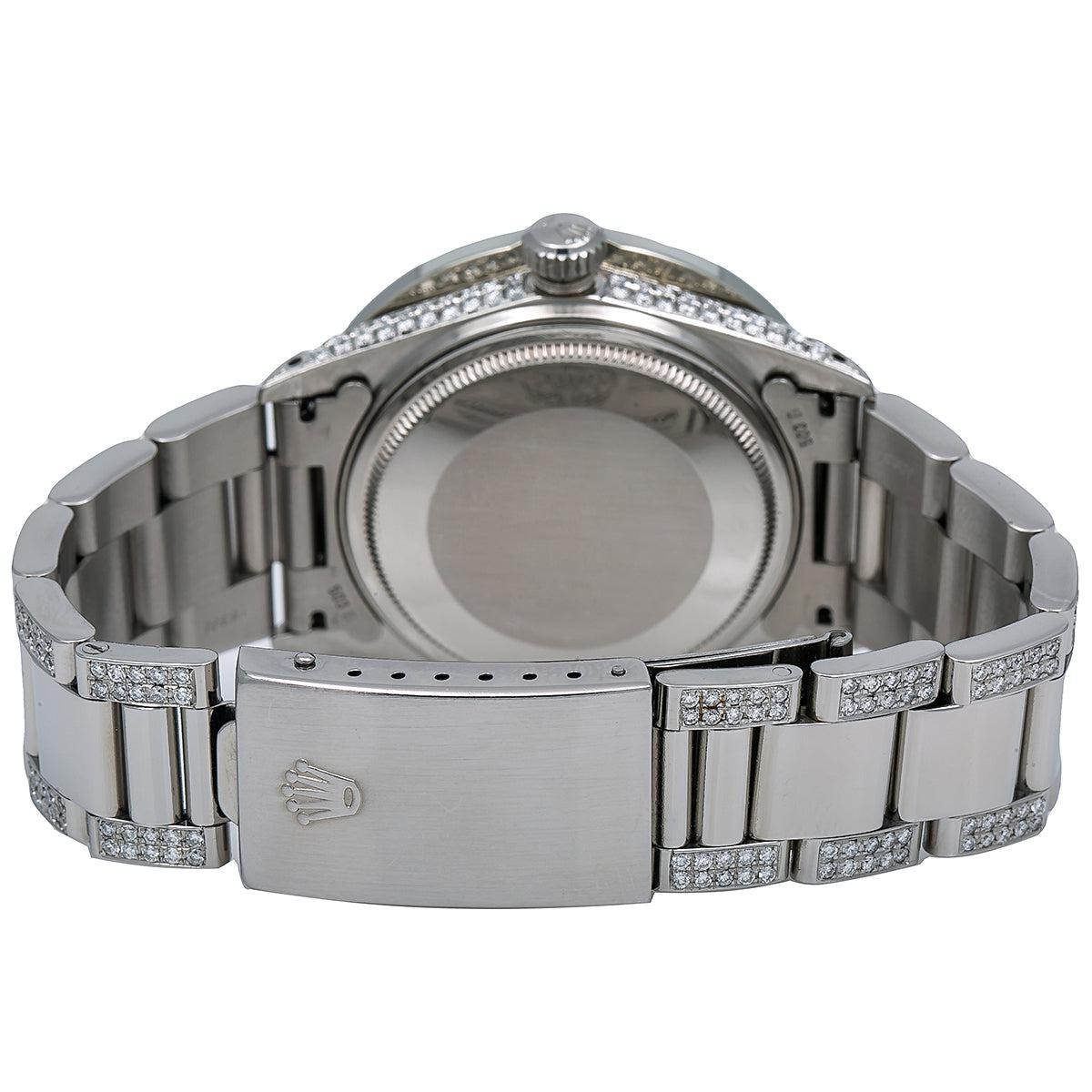 Rolex Datejust Diamond Watch, 16014 36mm, Pink Diamond Dial With 5.75 CT Diamonds