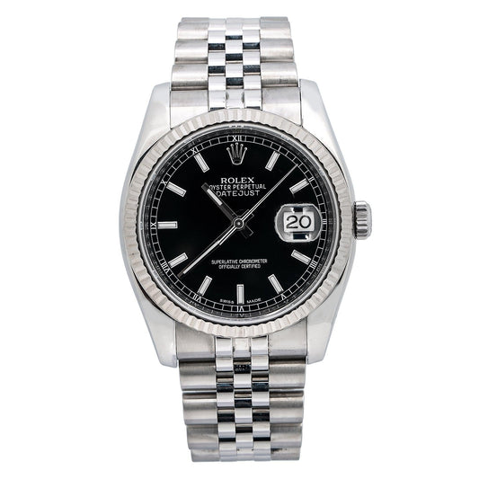 Rolex Datejust 116234 36MM Black Dial With Stainless Steel Bracelet