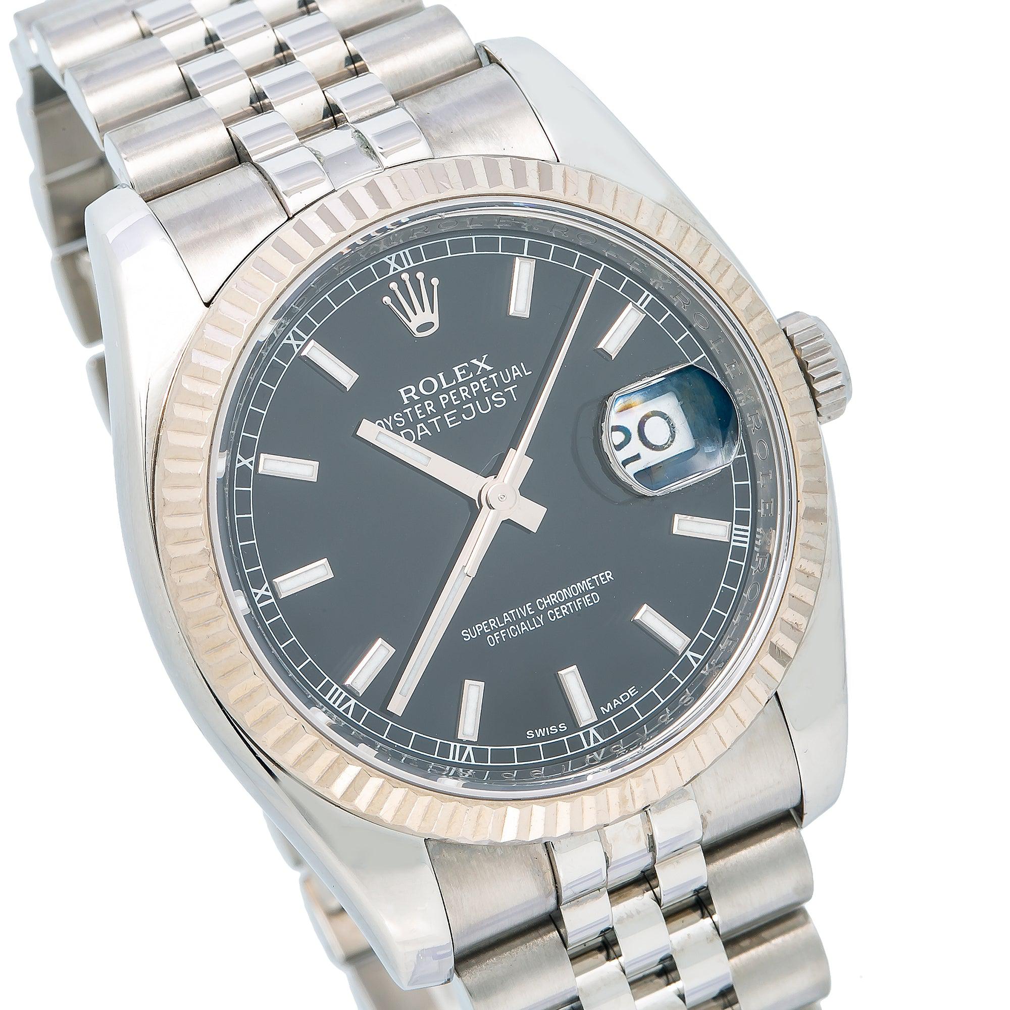 Rolex Datejust 116234 36MM Black Dial With Stainless Steel Bracelet