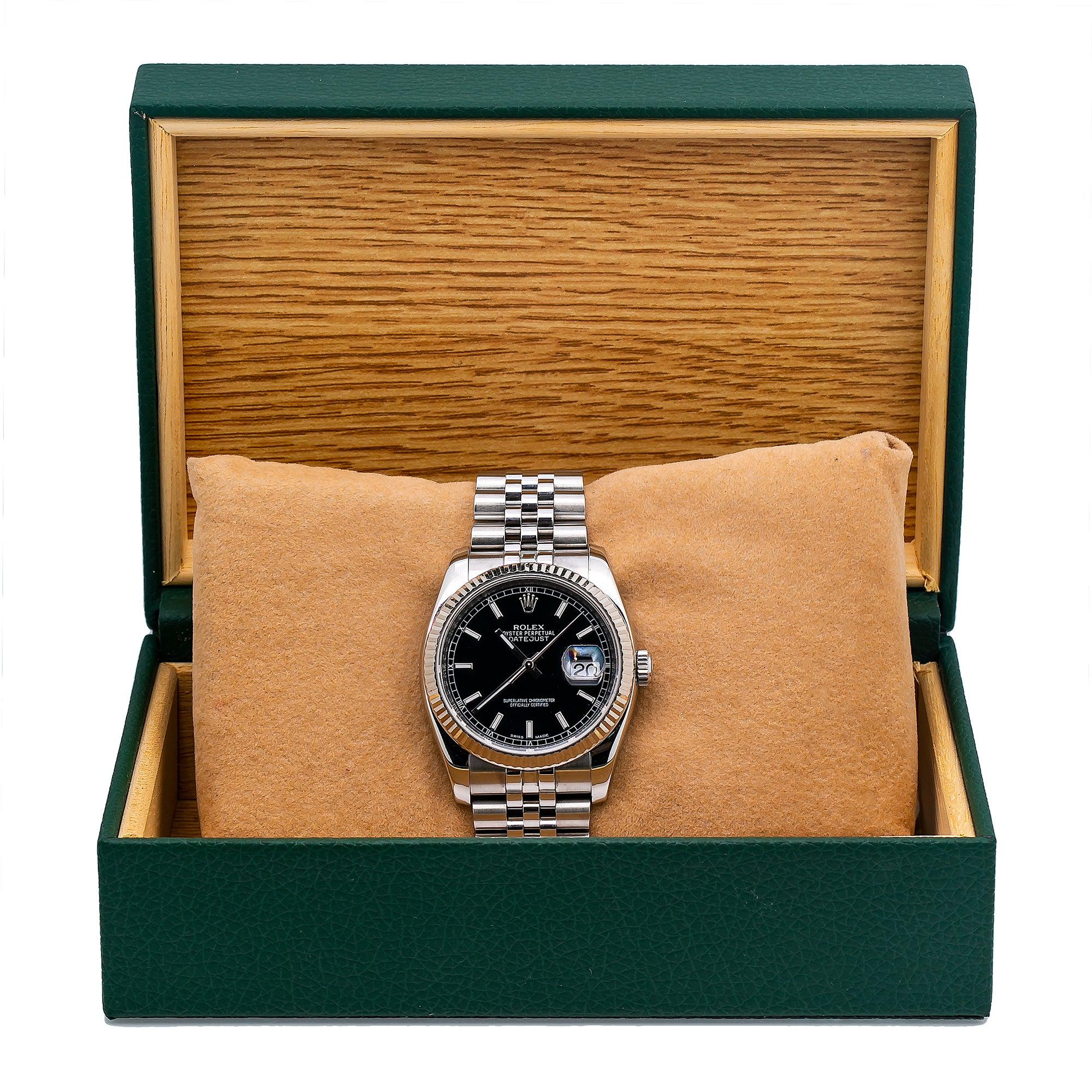 Rolex Datejust 116234 36MM Black Dial With Stainless Steel Bracelet