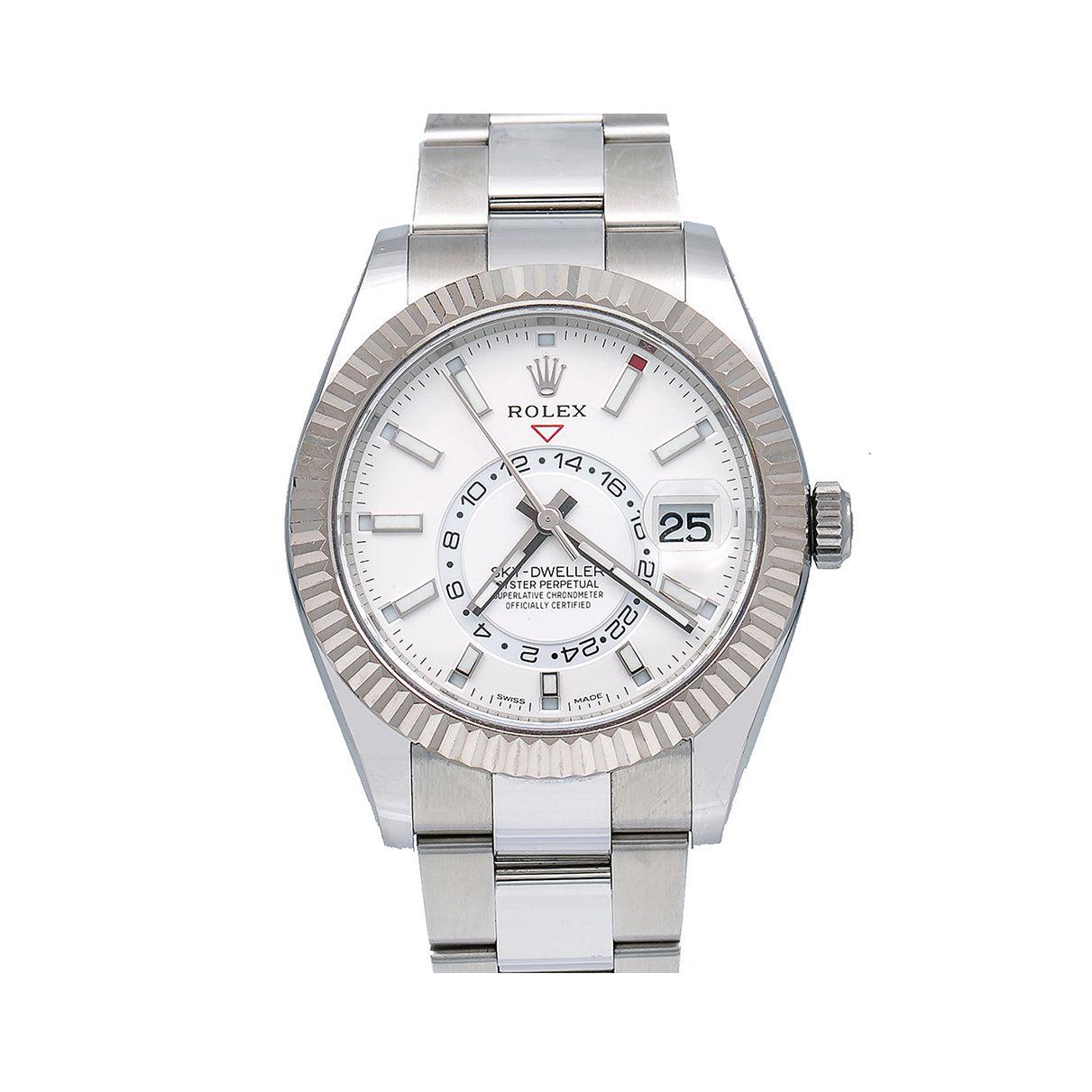 Rolex Sky-Dweller 326934 42MM White Dial With Stainless Steel Oyster Bracelet