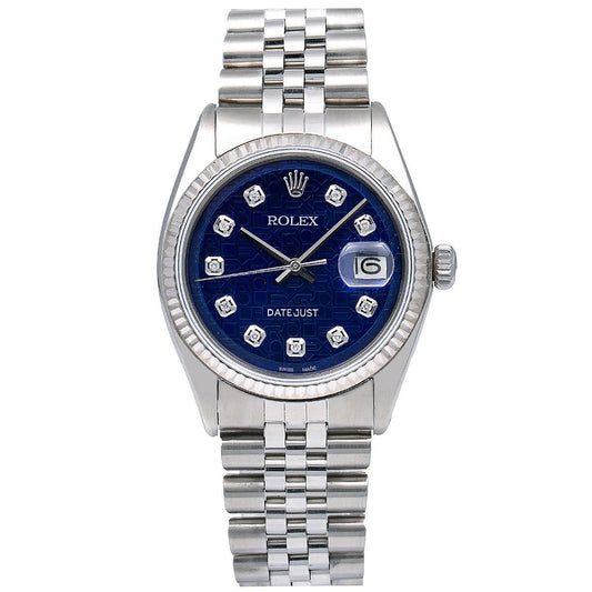 Rolex Datejust 1601 36MM Blue Dial With Stainless Steel Jubilee Bracelet