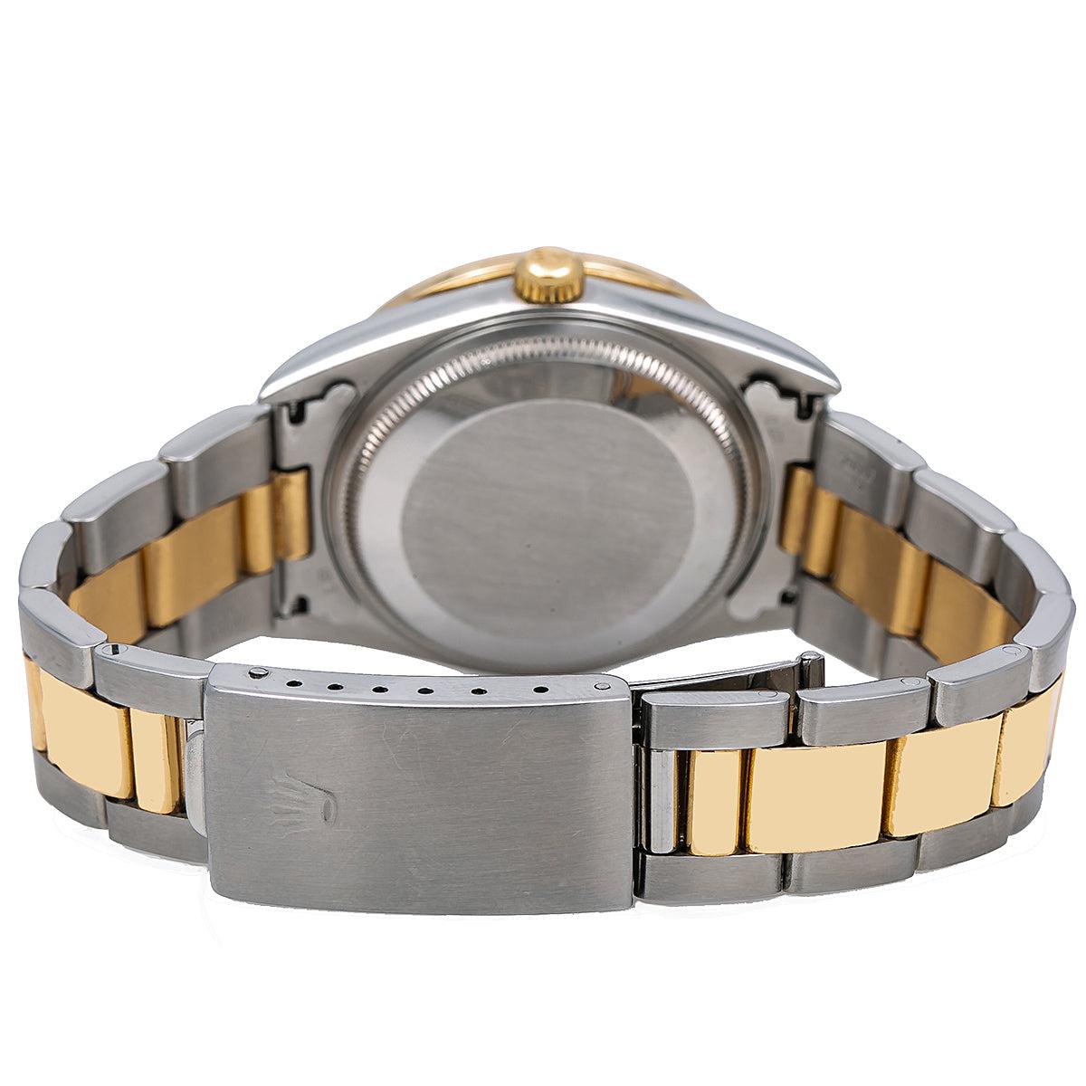 Rolex Oyster Perpetual 14233 34MM White Diamond Dial With 1.25 CT Diamonds