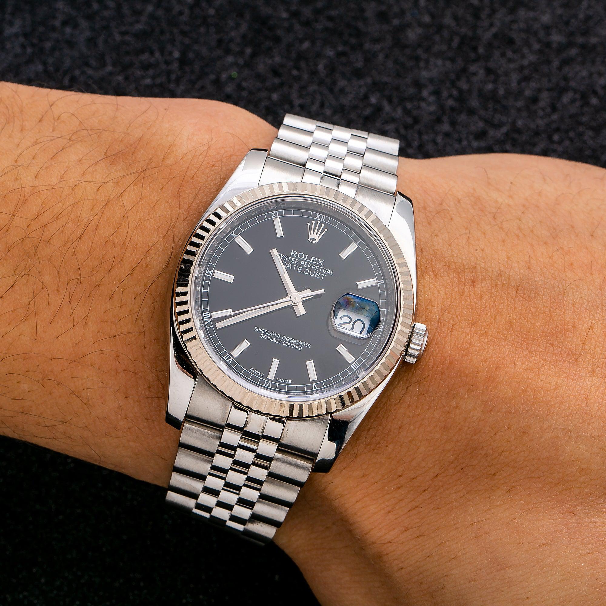 Rolex Datejust 116234 36MM Black Dial With Stainless Steel Bracelet