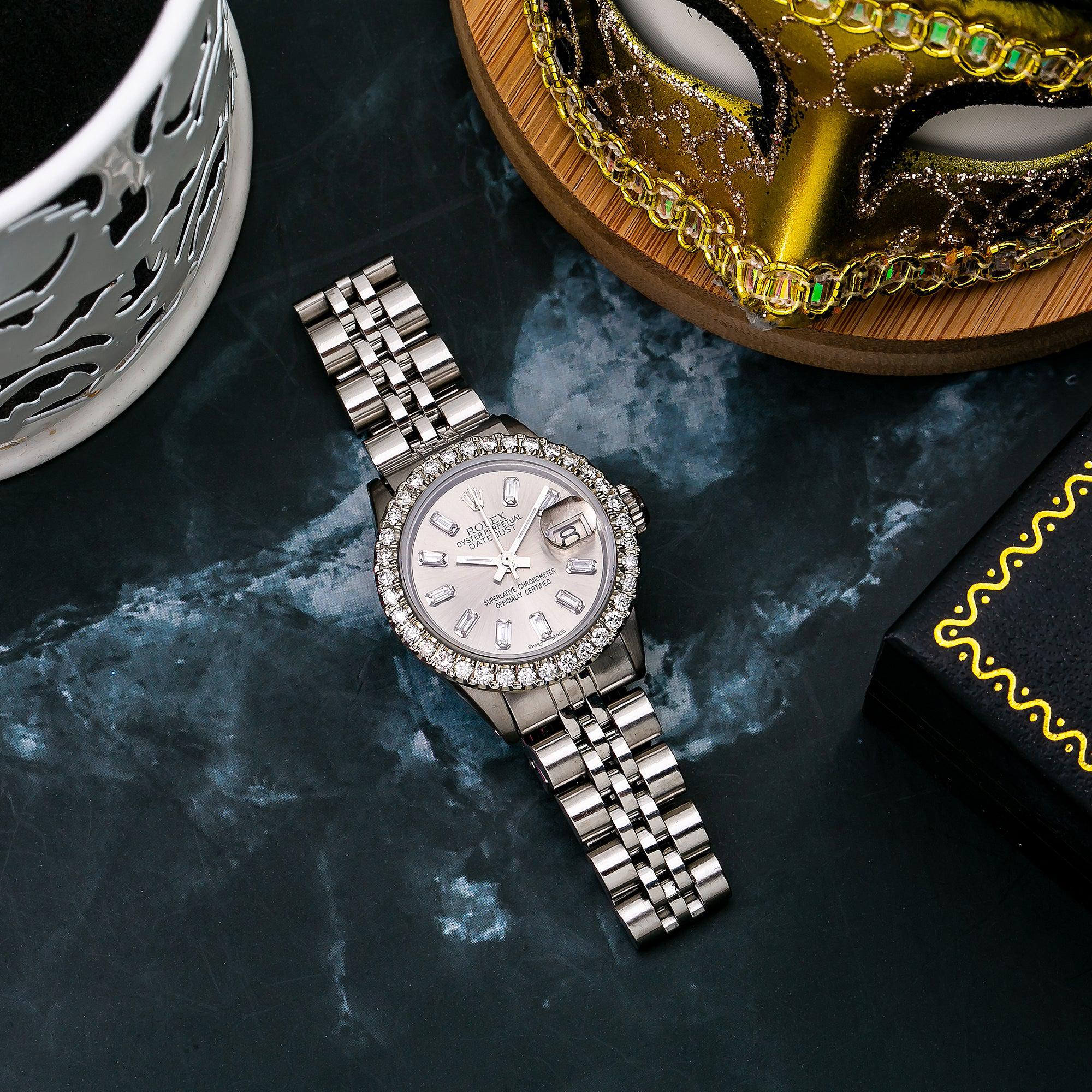 Rolex Datejust 26MM Grey Diamond Dial With Stainless Steel Jubilee Bracelet