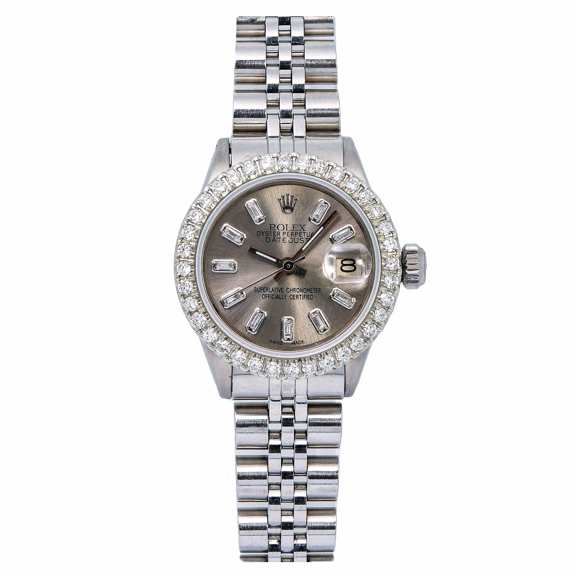 Rolex Datejust 26MM Grey Diamond Dial With Stainless Steel Jubilee Bracelet