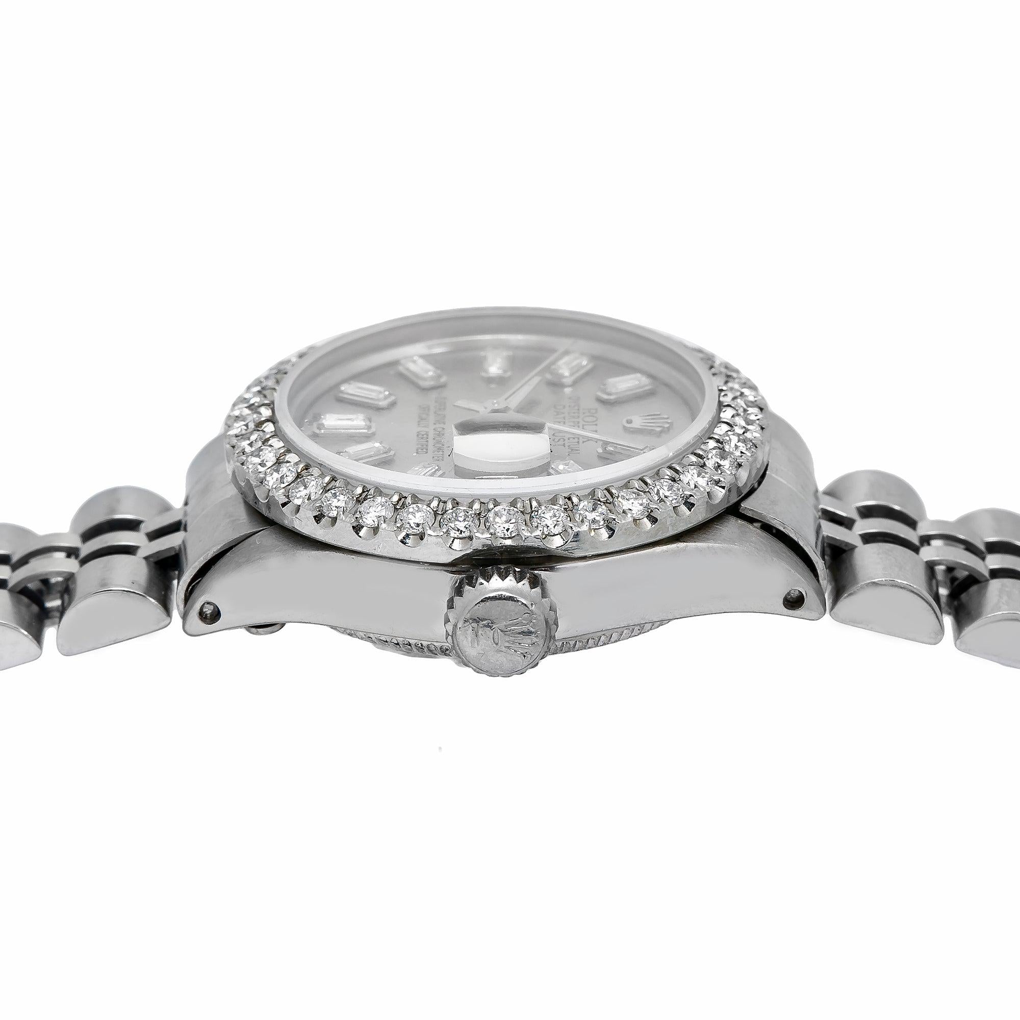Rolex Datejust 26MM Grey Diamond Dial With Stainless Steel Jubilee Bracelet