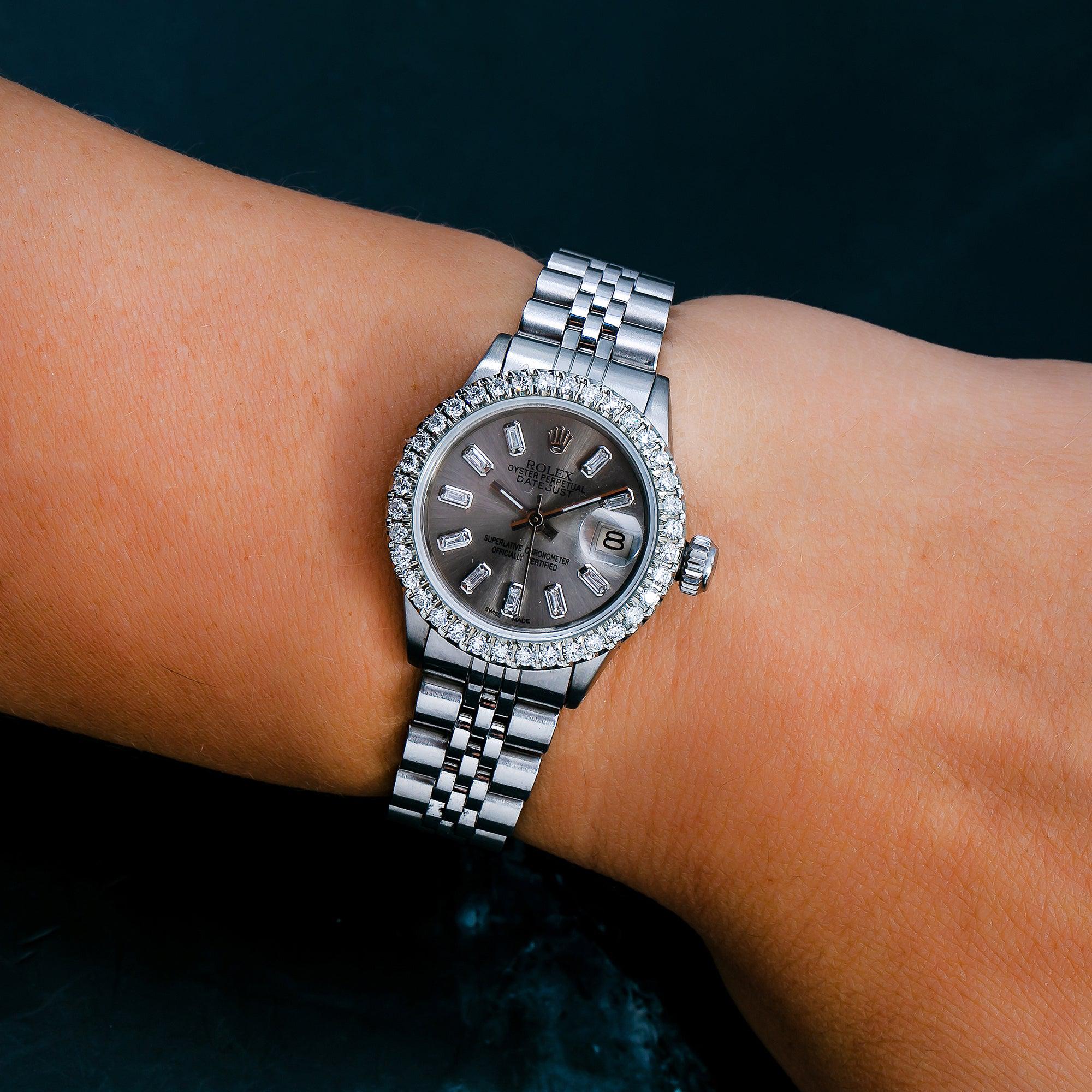 Rolex Datejust 26MM Grey Diamond Dial With Stainless Steel Jubilee Bracelet