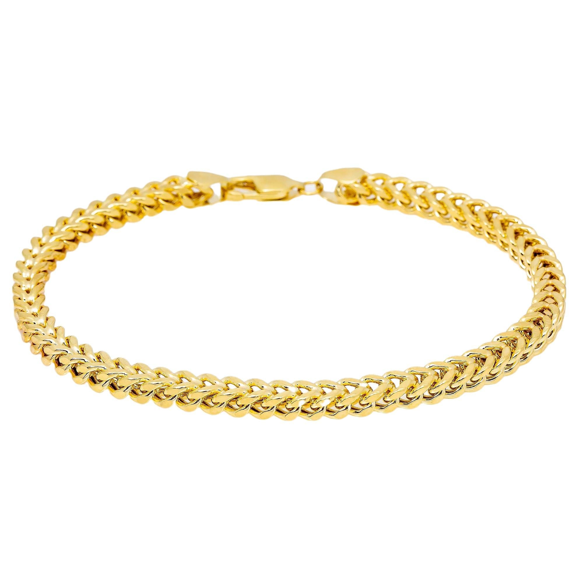 10K YELLOW GOLD HOLLOW FRANCO BRACELET