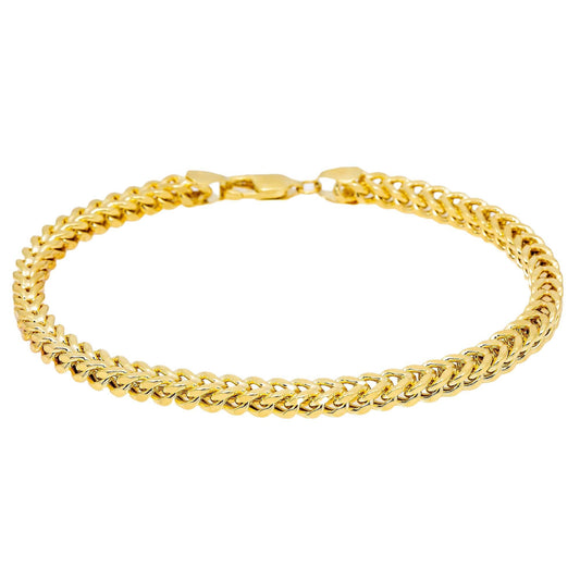 10K YELLOW GOLD HOLLOW FRANCO BRACELET