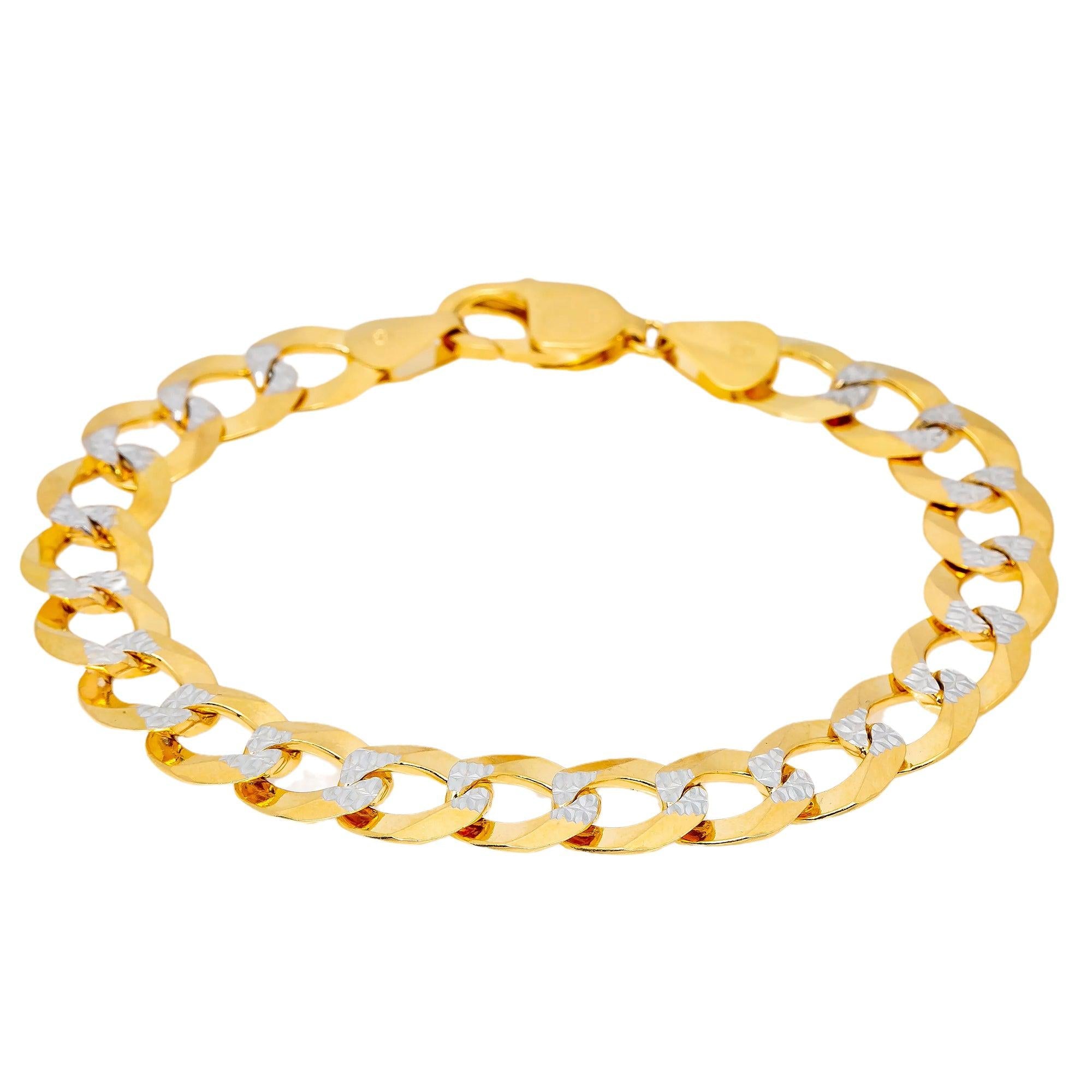 10K YELLOW GOLD CUBAN BRACELET