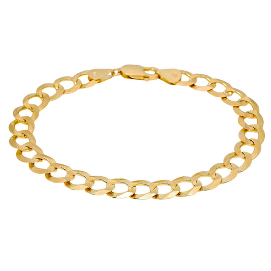 10K YELLOW GOLD CUBAN BRACELET