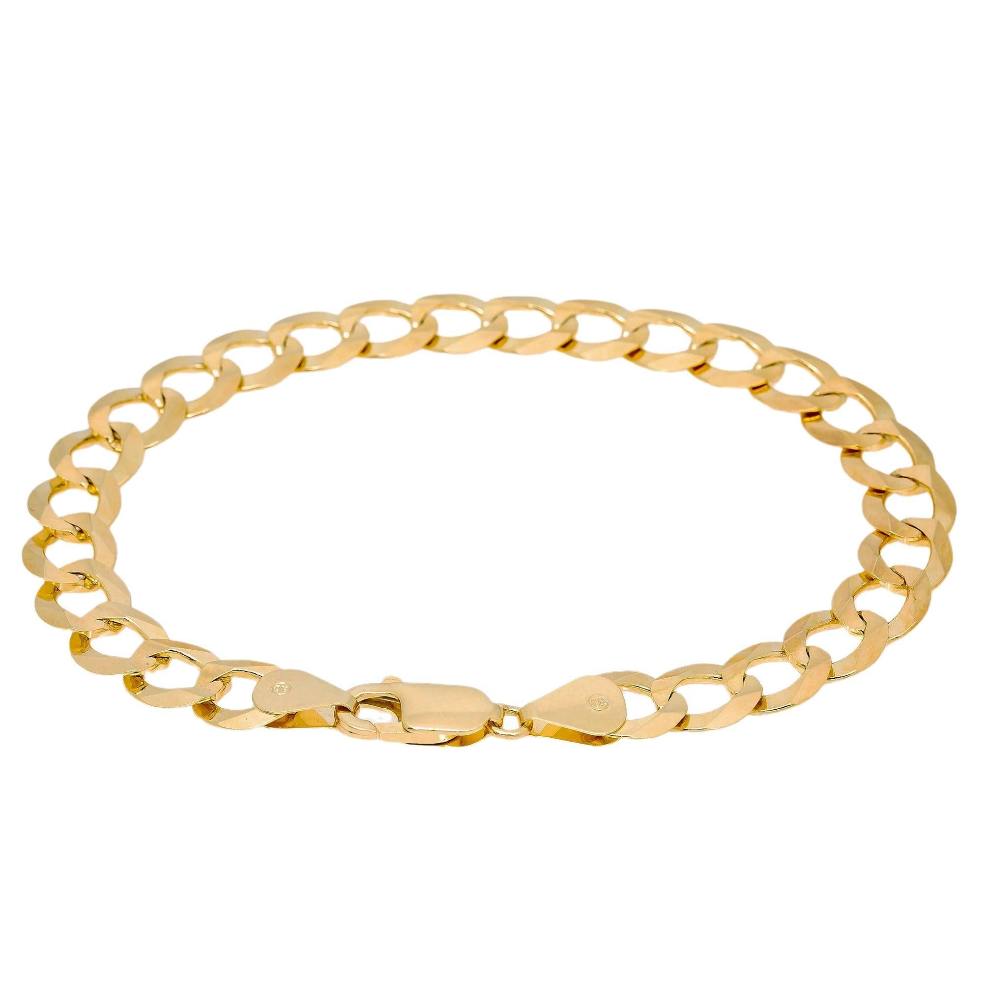 10K YELLOW GOLD CUBAN BRACELET