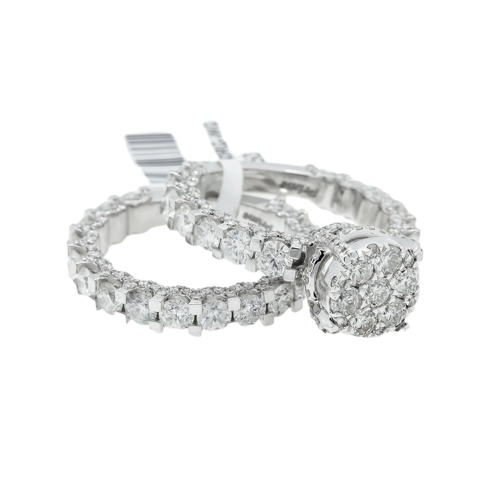 5.65ct Round Diamond Engagement Ring Set