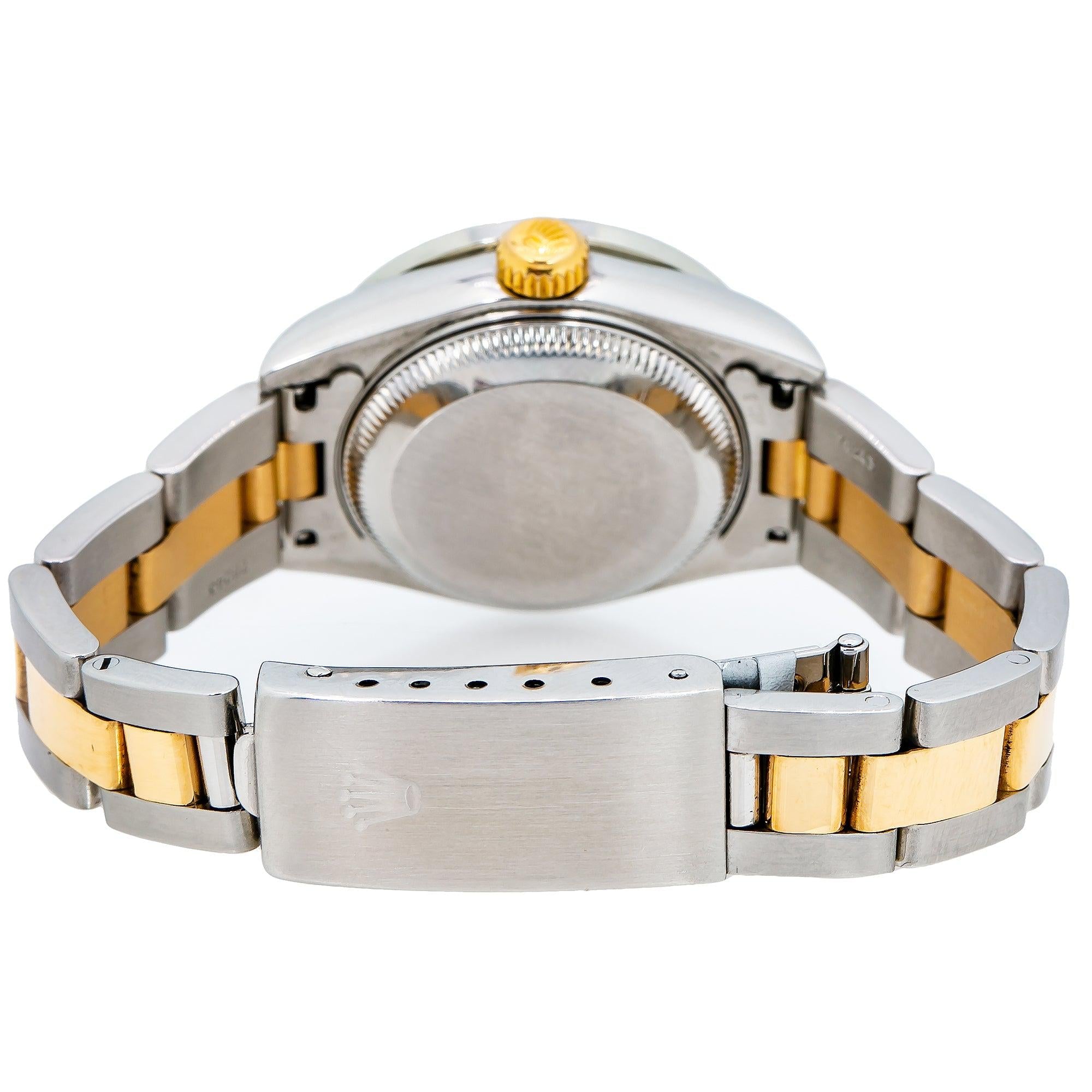 Rolex Lady-Datejust 69173 26MM Blue Diamond Dial With Two Tone Oyster Bracelet