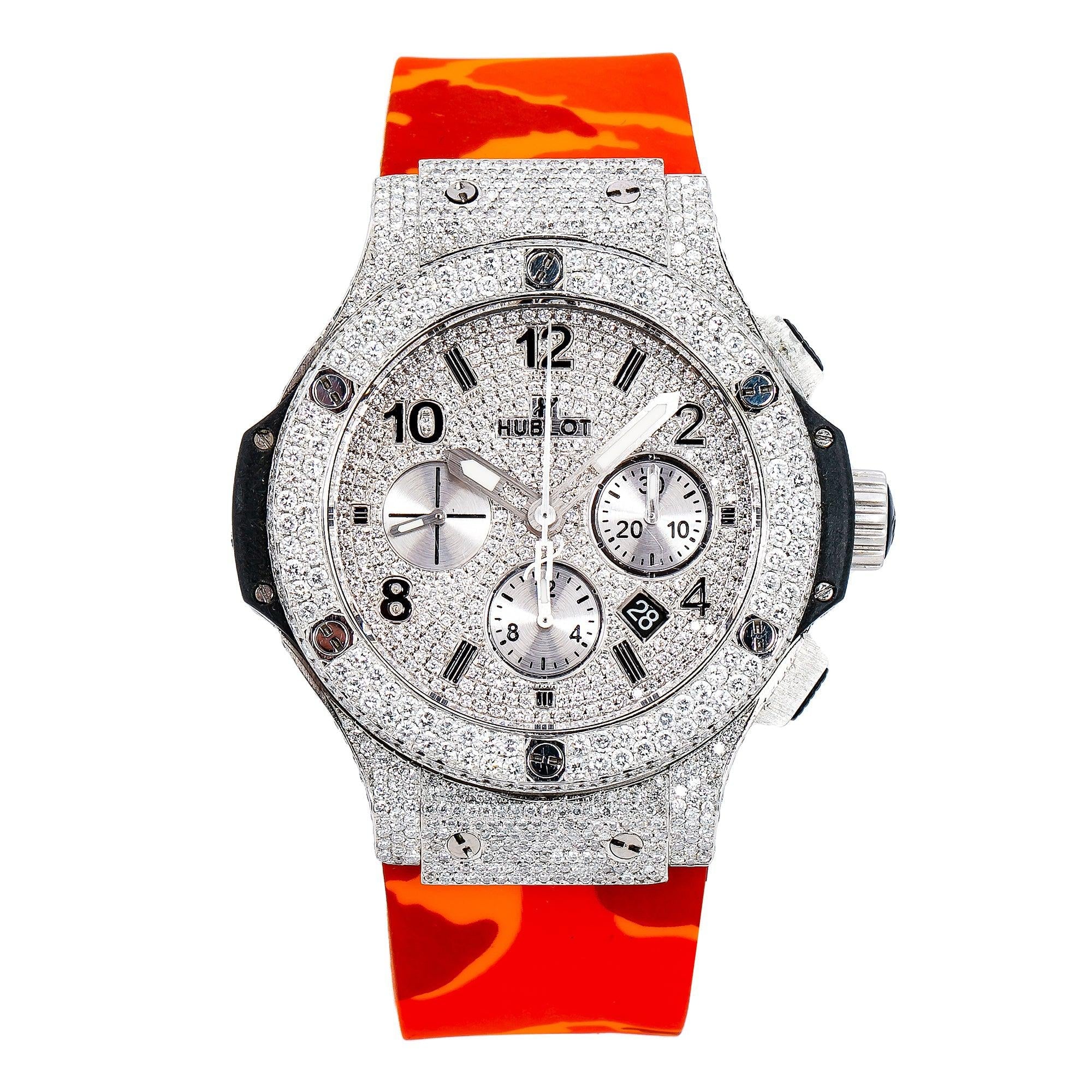 Hublot Big Bang 301.SX.1170.RX 44MM White Diamond Dial With 9.75 CT Diamonds