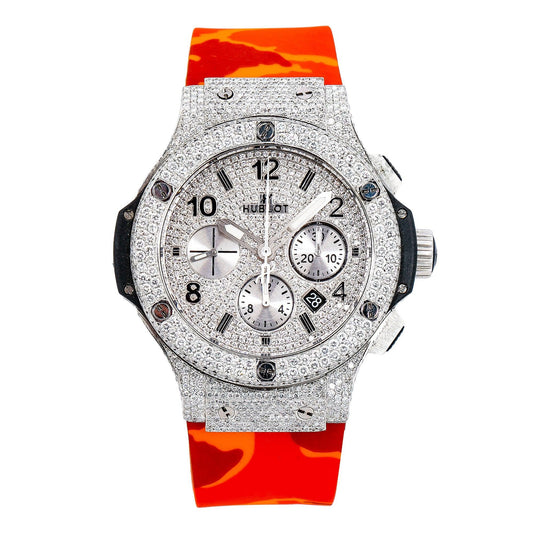Hublot Big Bang 301.SX.1170.RX 44MM White Diamond Dial With 9.75 CT Diamonds