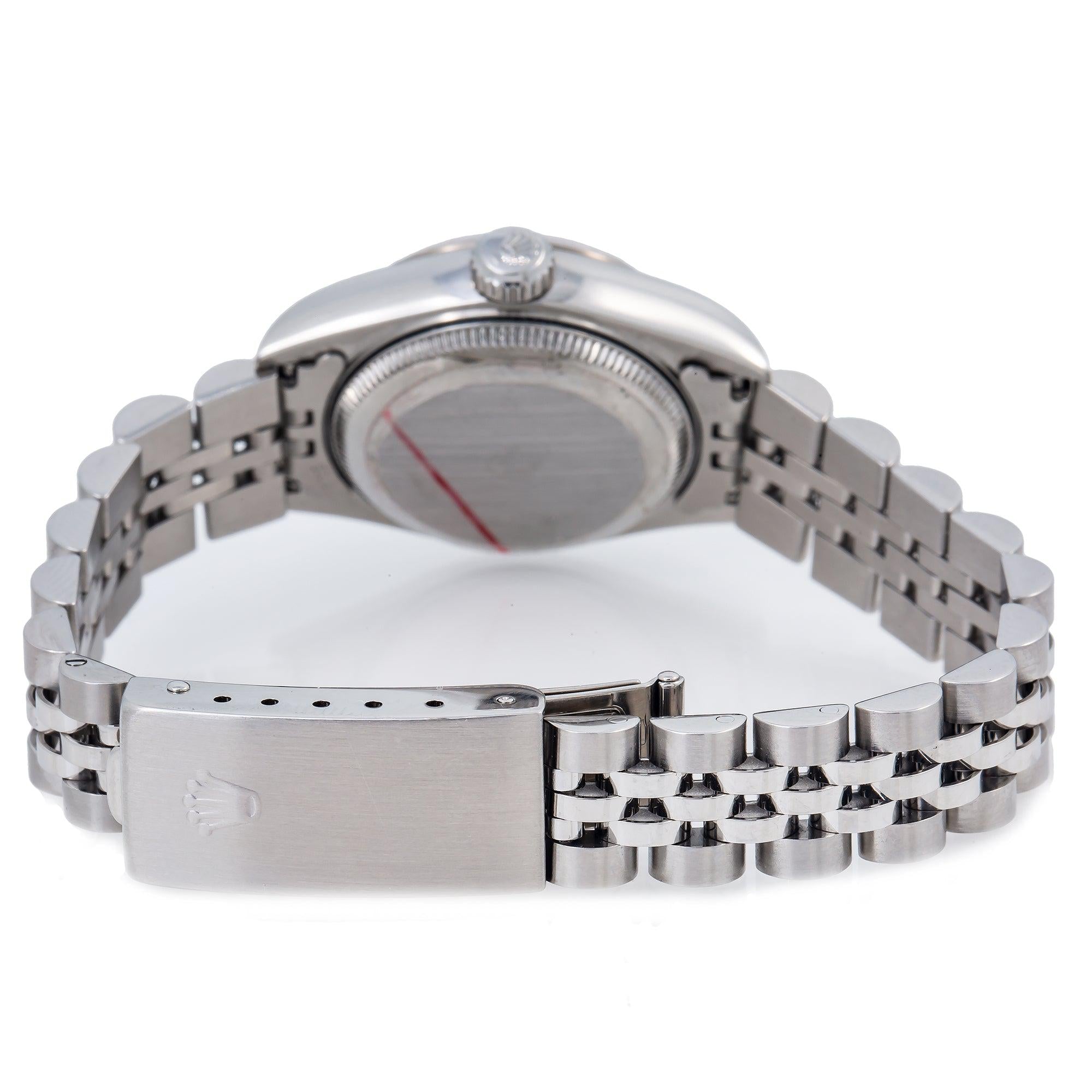 Rolex Oyster Perpetual Lady Datejust 69160 26MM Pink Diamond Dial With Stainless Steel Oyster Bracelet