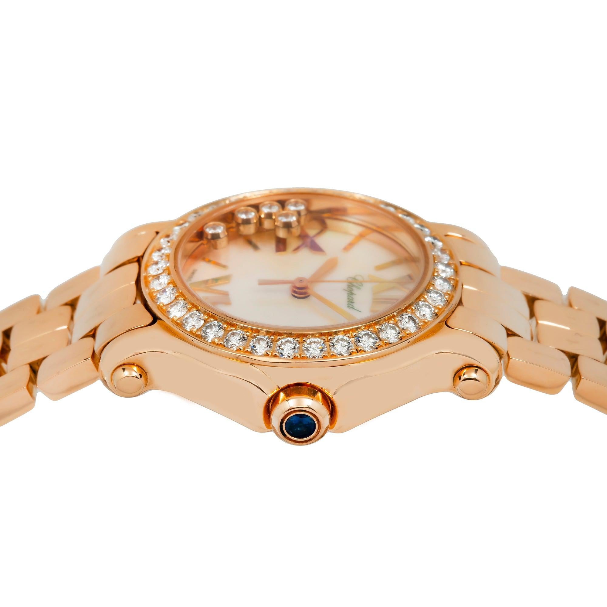 Chopard Happy Sport 274189-5007 30MM Mother Of Pearl Diamond Dial And Bezel