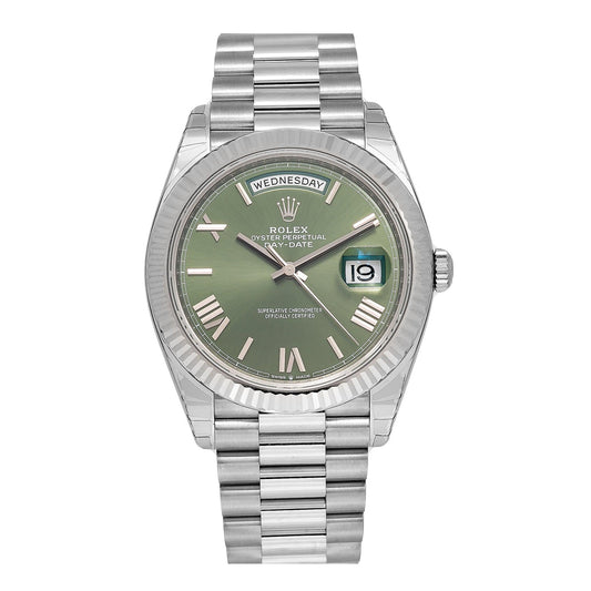 ROLEX DAY DATE 40 WHITE GOLD ANNIVERSARY GREEN DIAL 228239