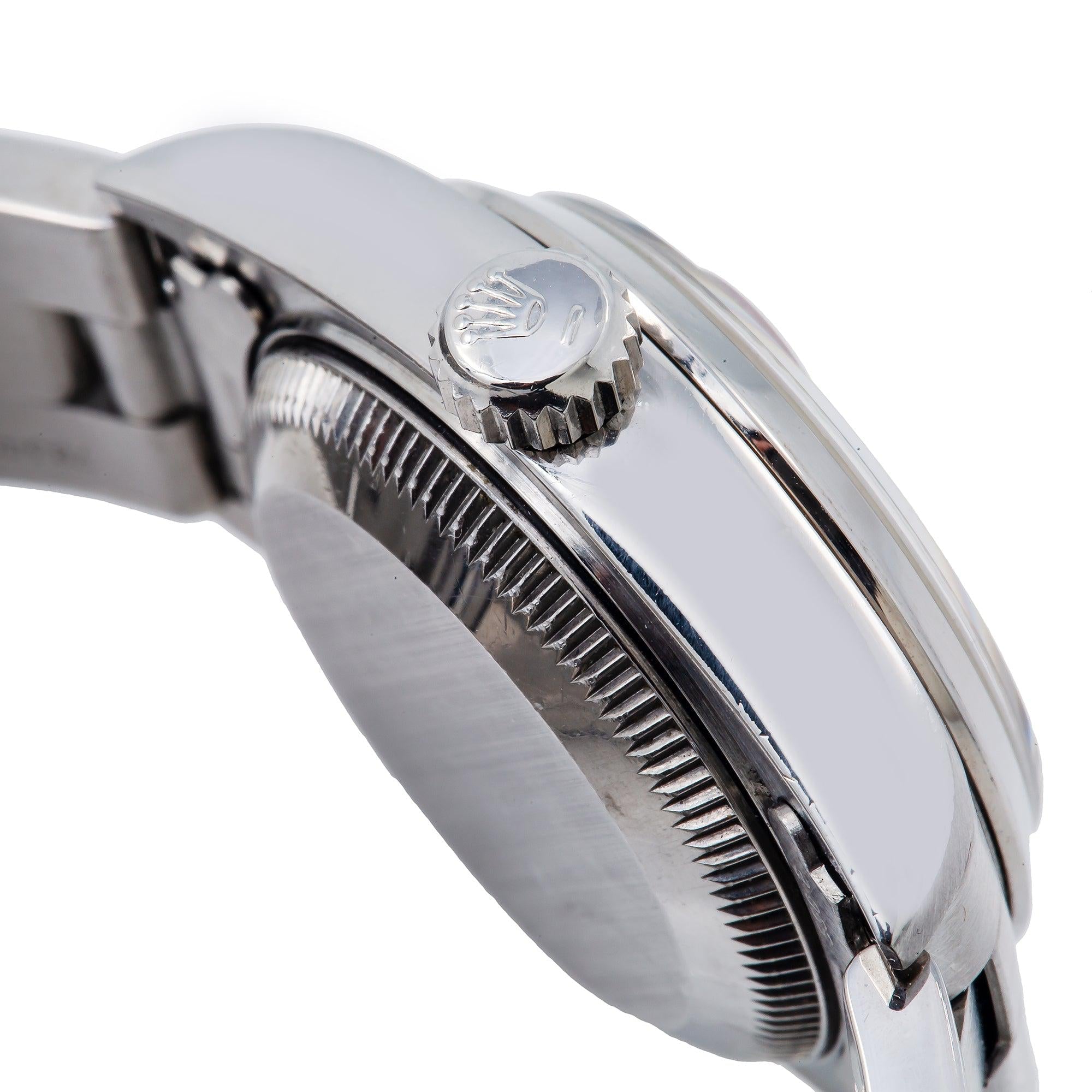 Rolex Oyster Perpetual Lady Datejust 69160 26MM Red Diamond Dial With Stainless Steel Oyster Bracelet