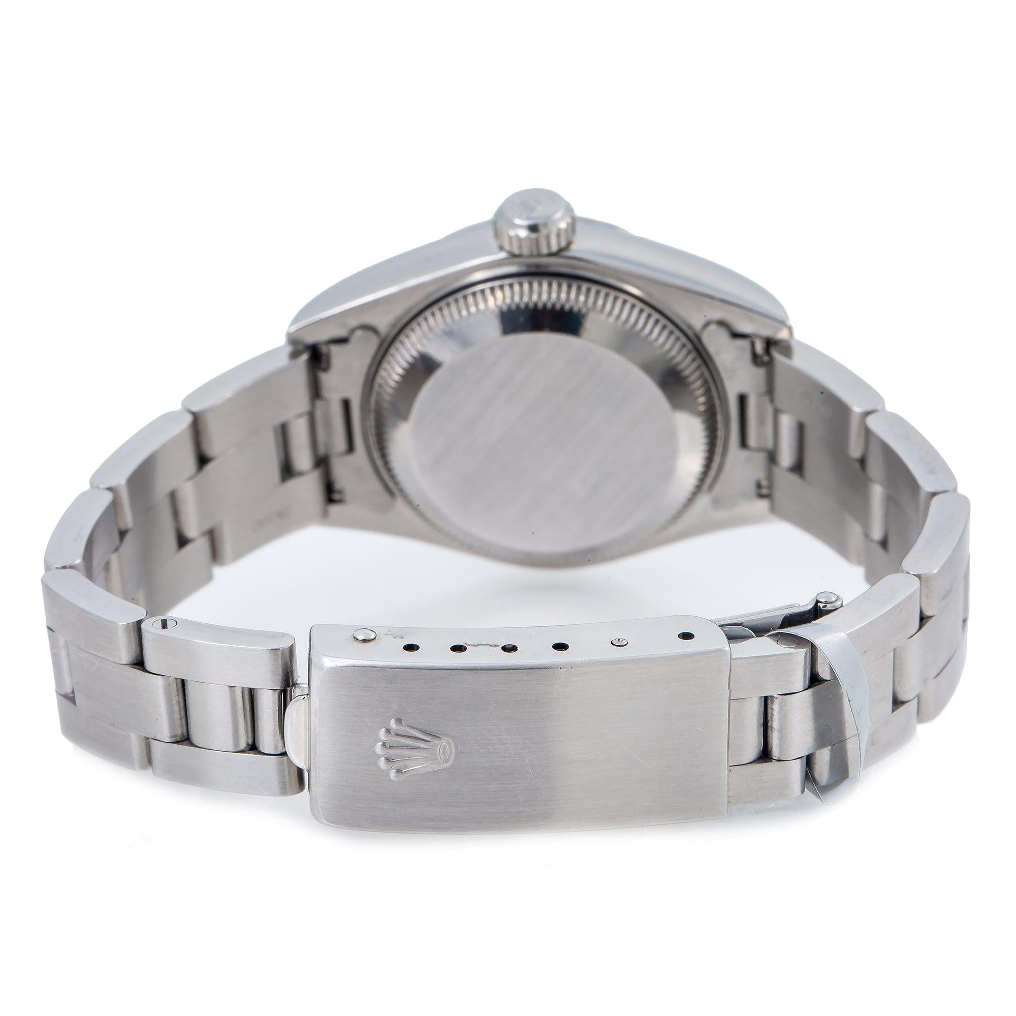 Rolex Oyster Perpetual Lady Datejust 69160 26MM Red Diamond Dial With Stainless Steel Oyster Bracelet