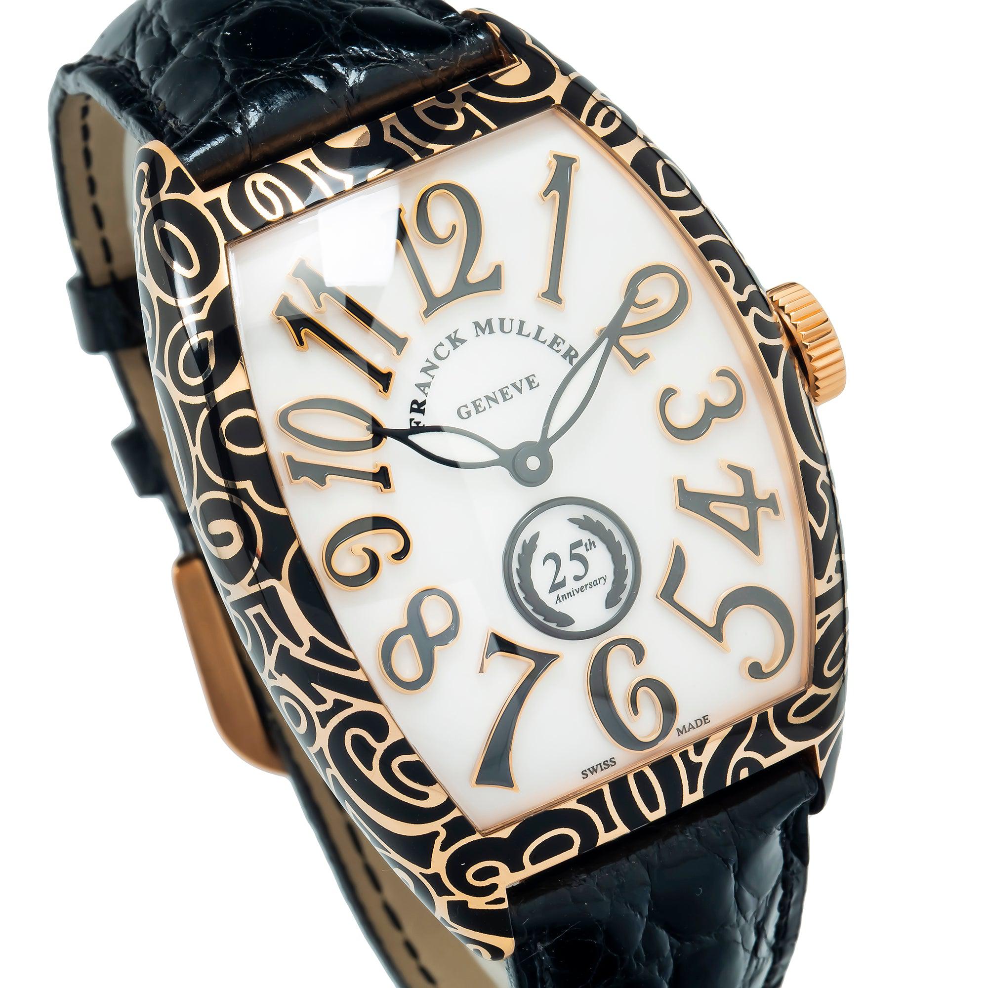 Franck Muller Cintree Curvex 25th Anniversary 8880 42MM White Dial