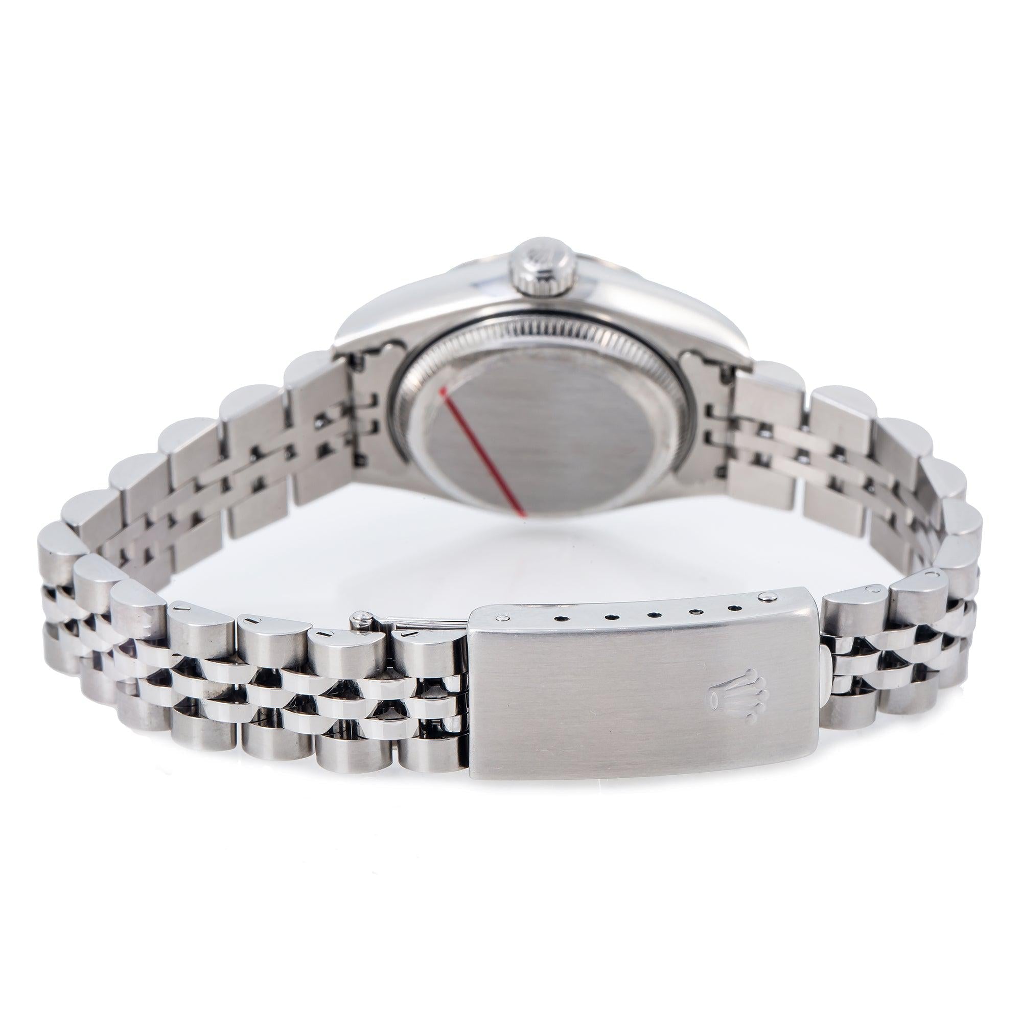 Rolex Lady-Datejust 69174 26MM Blue Diamond Dial With Stainless Steel Jubilee Bracelet