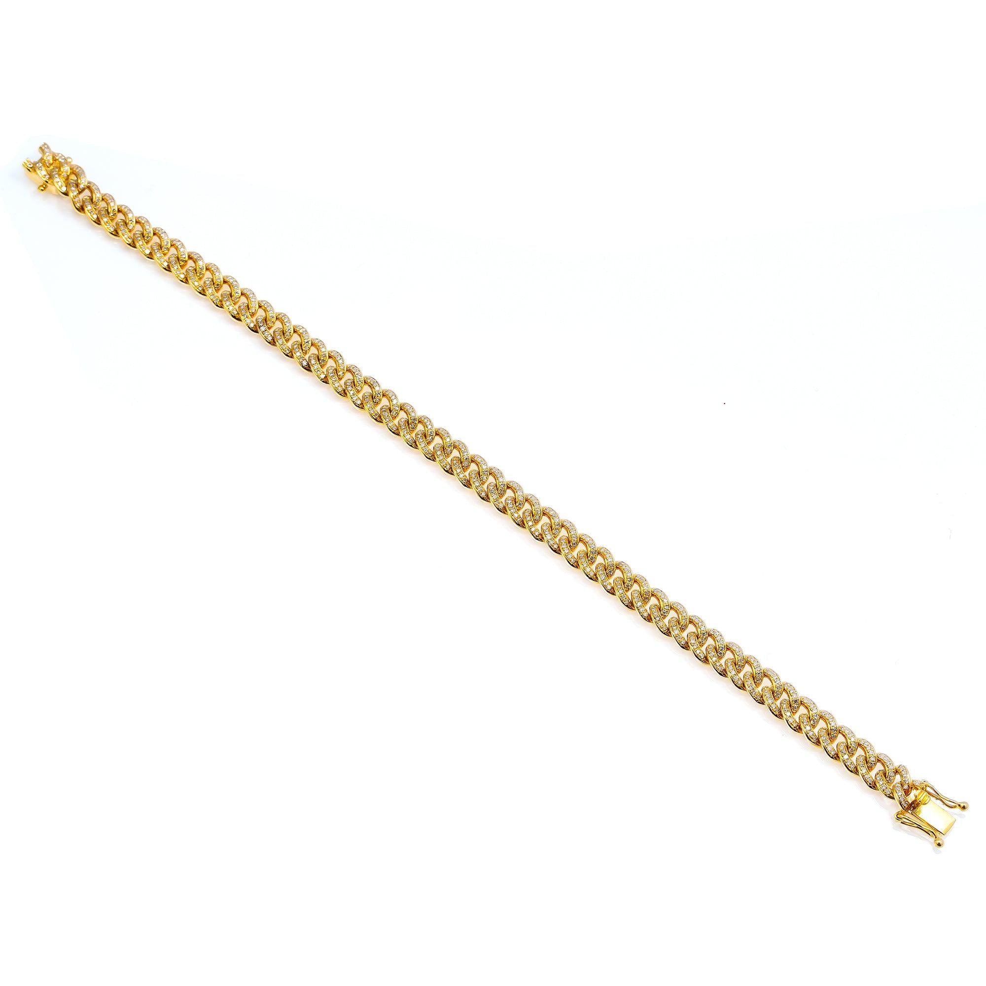 6MM MIAMI CUBAN BRACELET WITH DIAMONDS