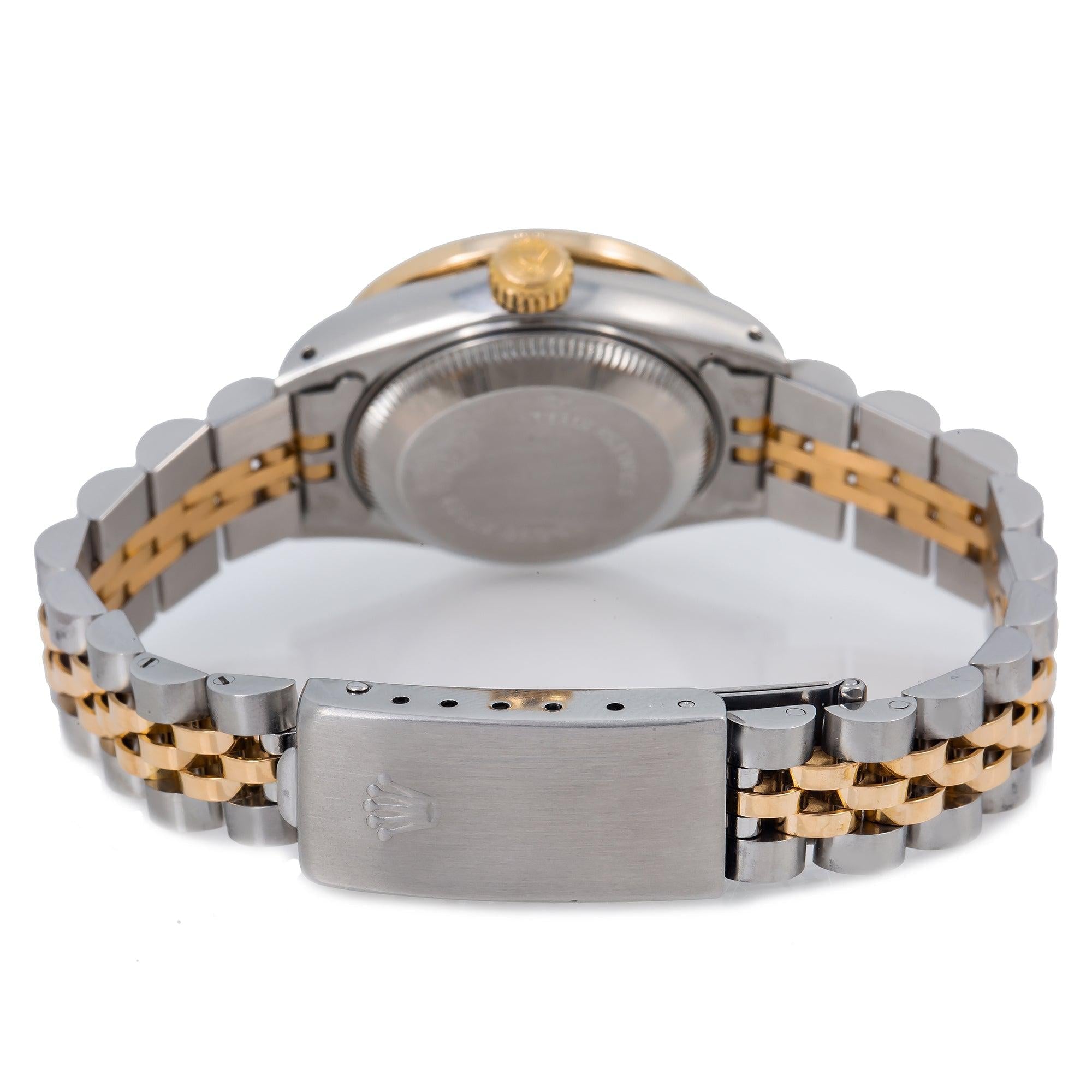 Rolex Lady-Datejust 69173 26MM Champagne Diamond Dial With Two Tone Jubilee Bracelet