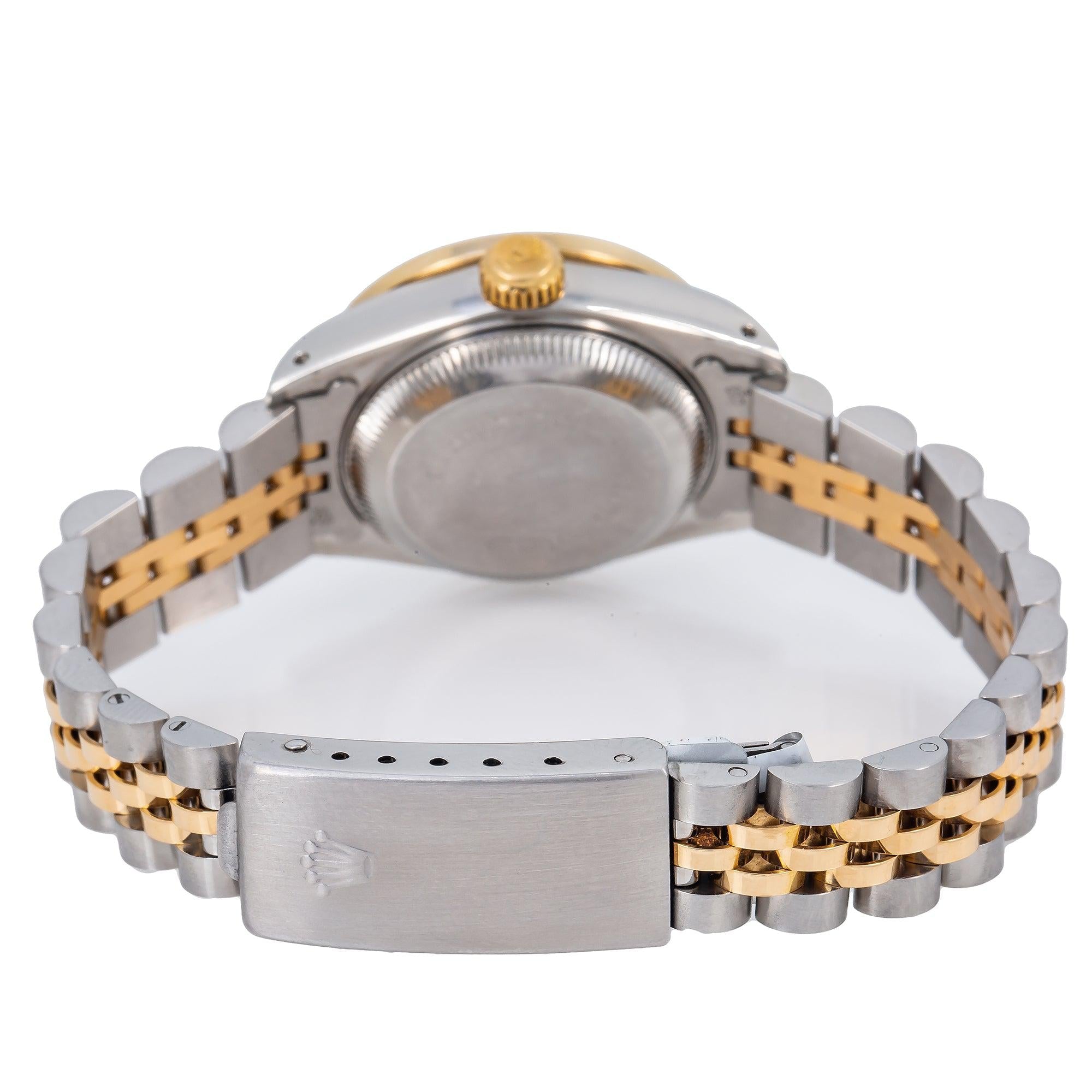 Rolex Lady-Datejust 69173 26MM Red Diamond Dial With Two Tone Jubilee Bracelet