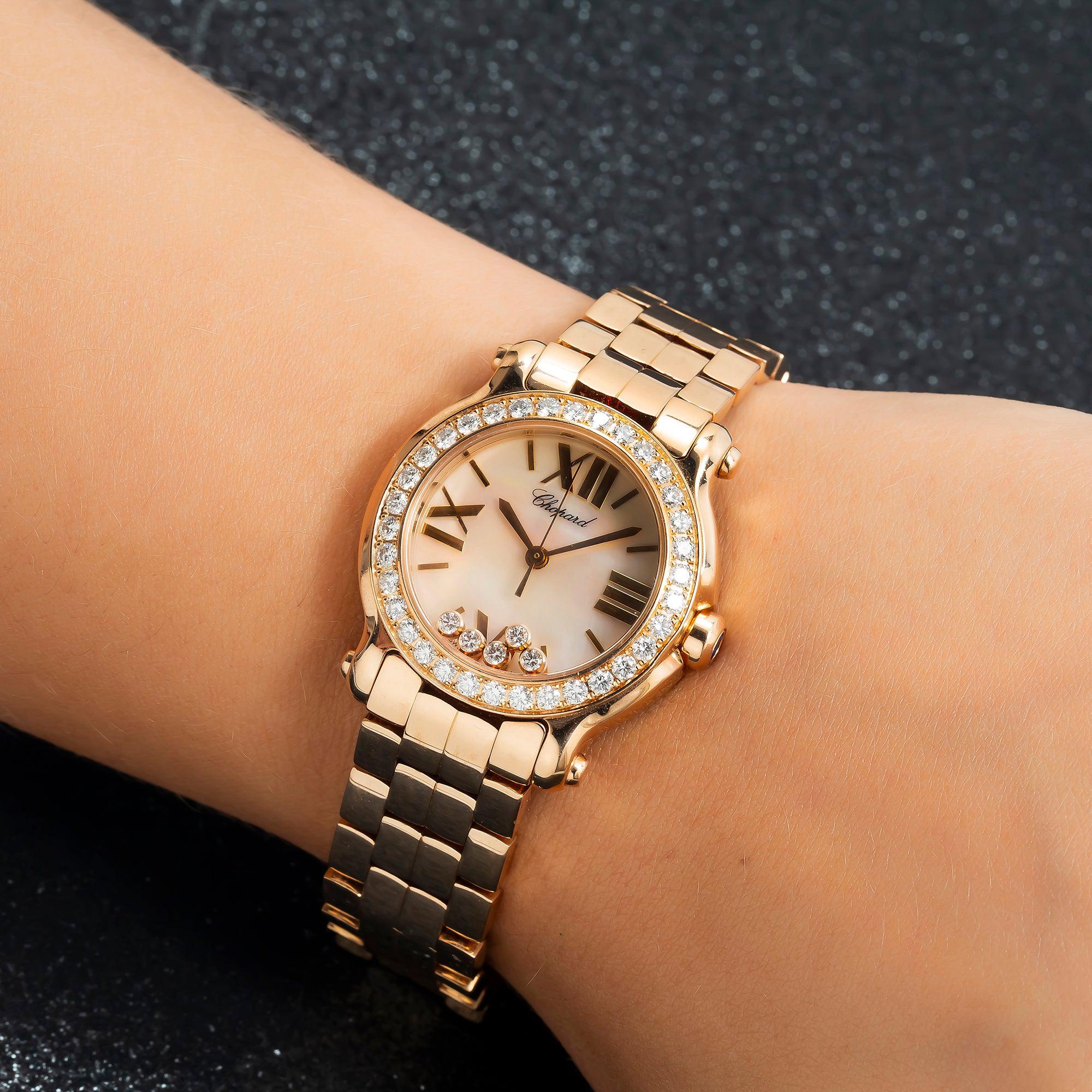 Chopard Happy Sport 274189-5007 30MM Mother Of Pearl Diamond Dial And Bezel