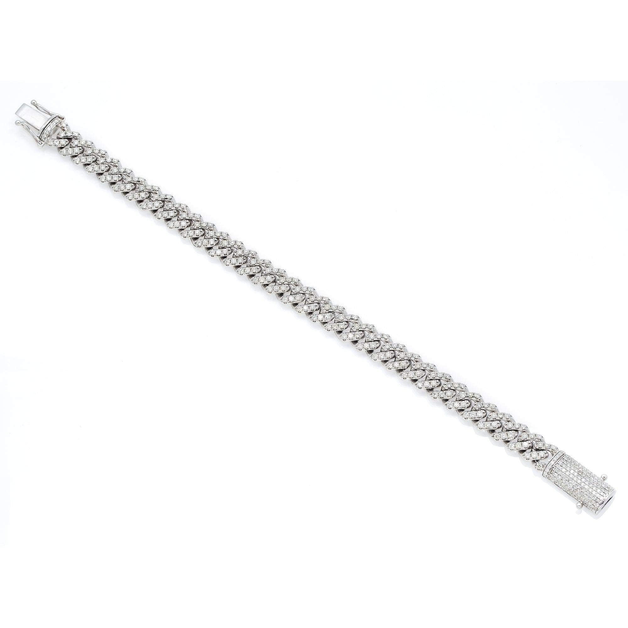 9MM MIAMI CUBAN BRACELET WITH DIAMONDS