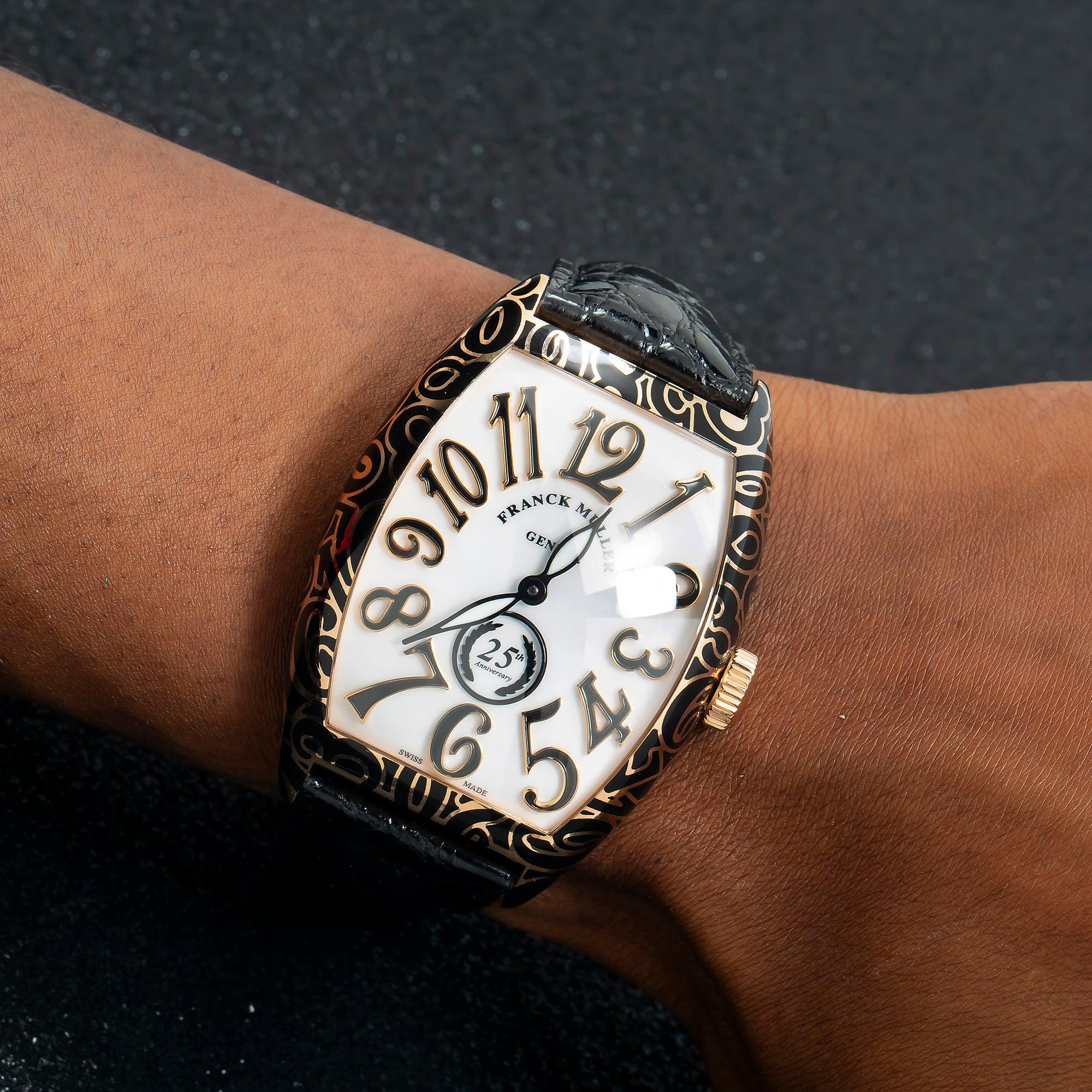 Franck Muller Cintree Curvex 25th Anniversary 8880 42MM White Dial