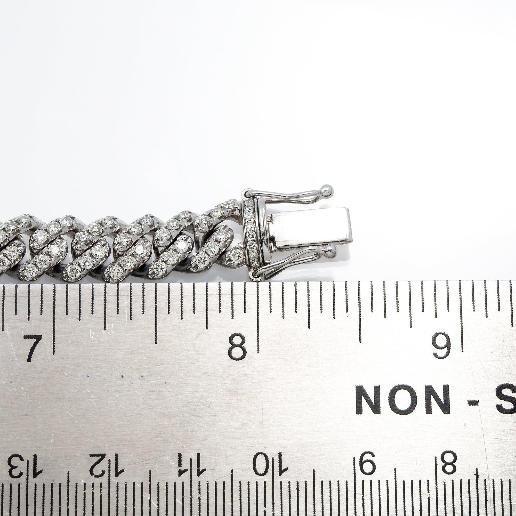 9MM MIAMI CUBAN BRACELET WITH DIAMONDS