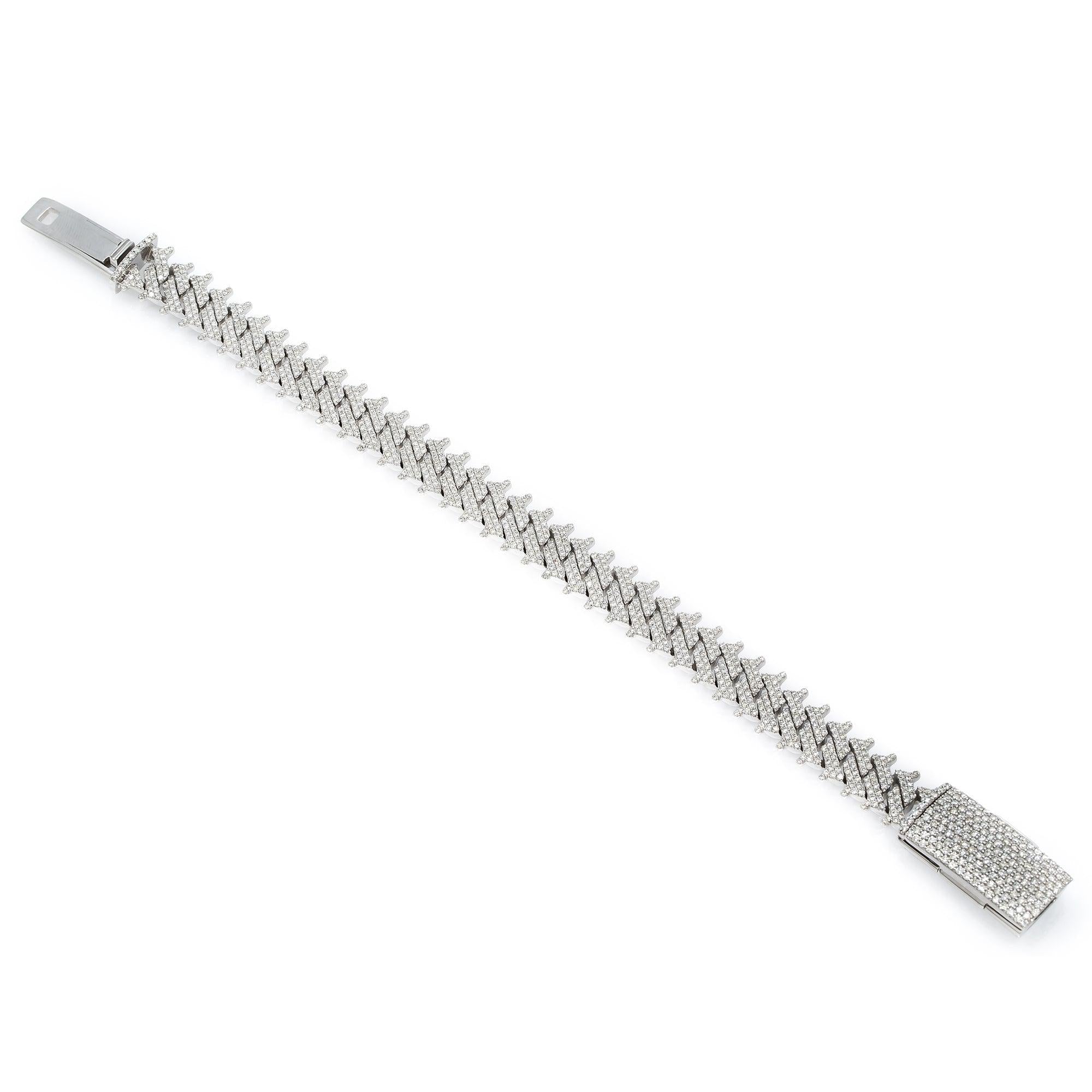 12MM MIAMI CUBAN BRACELET WITH DIAMONDS